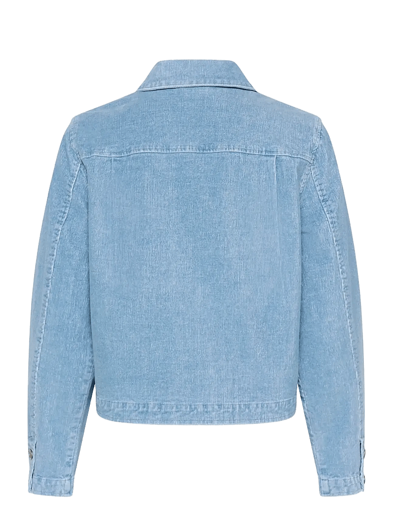 Cream - CRRafael Corduroy Jacket - vårjackor - light blue corduroy - 2
