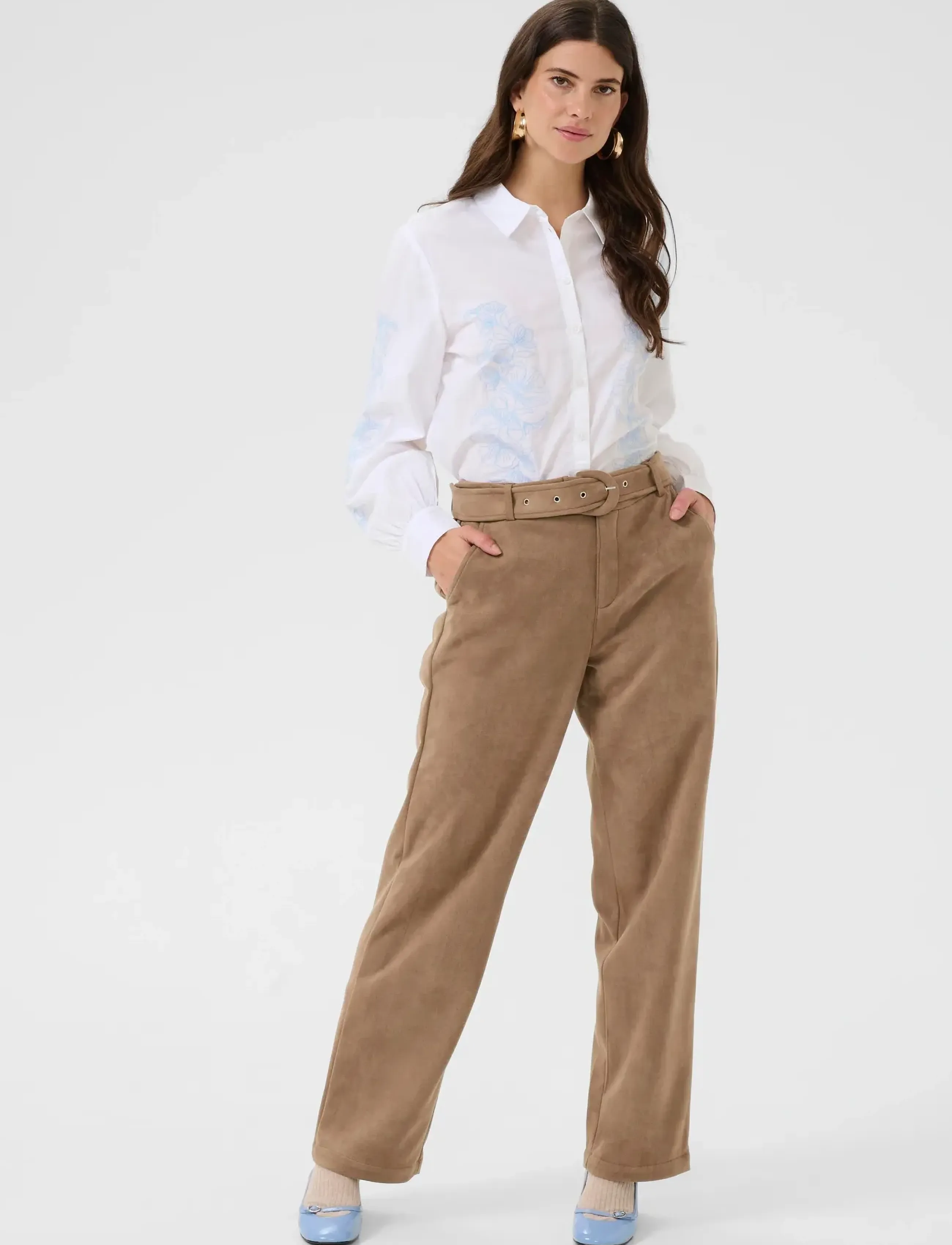 Cream - CRCala Pant - cocoa crÈme - 3