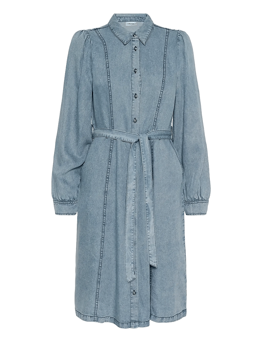 Cream - CREllie Denim Dress - hemdkleider - seattle mid blu denim - 1