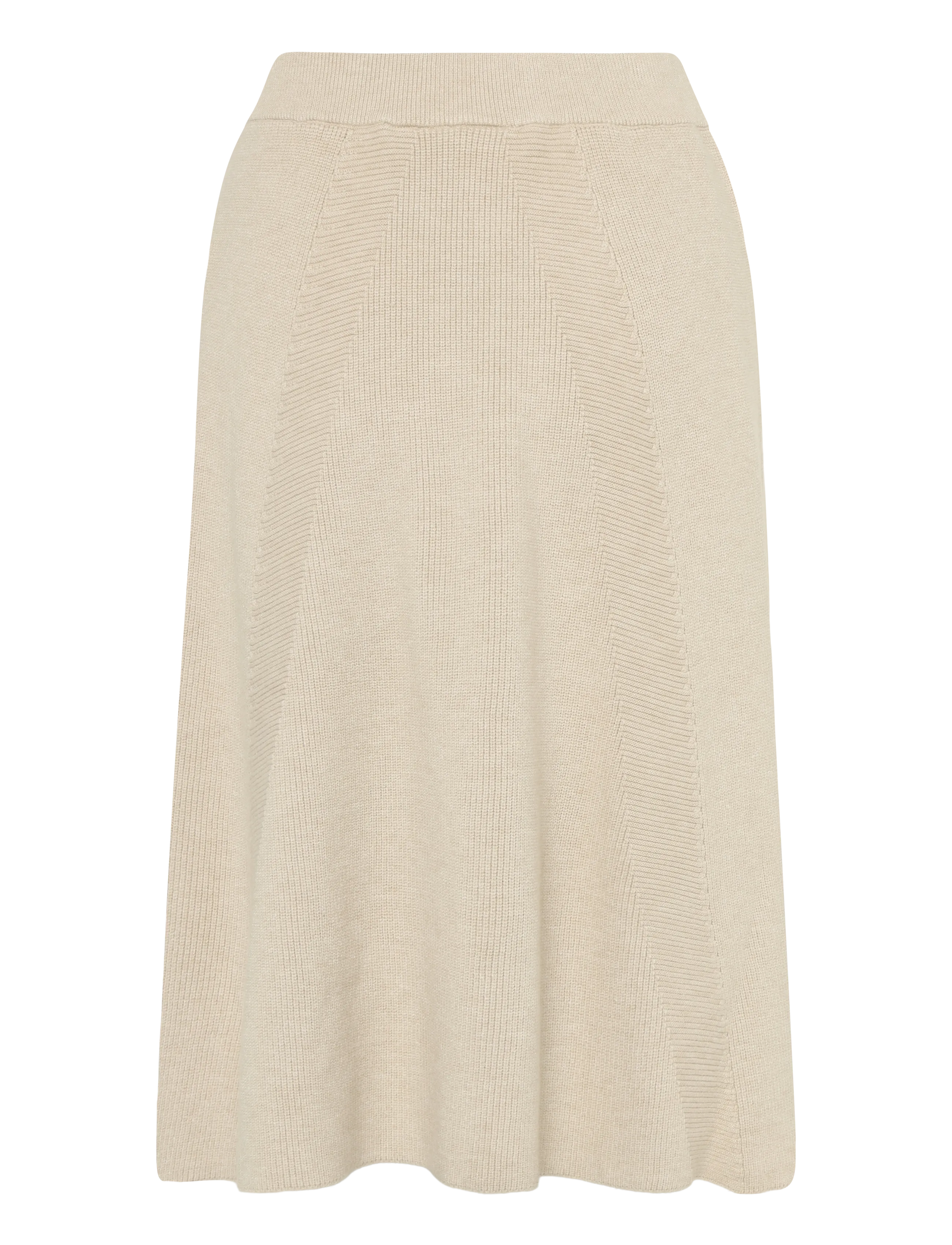 Cream - CRDela Skirt - kootud seelikud - oat melange - 1