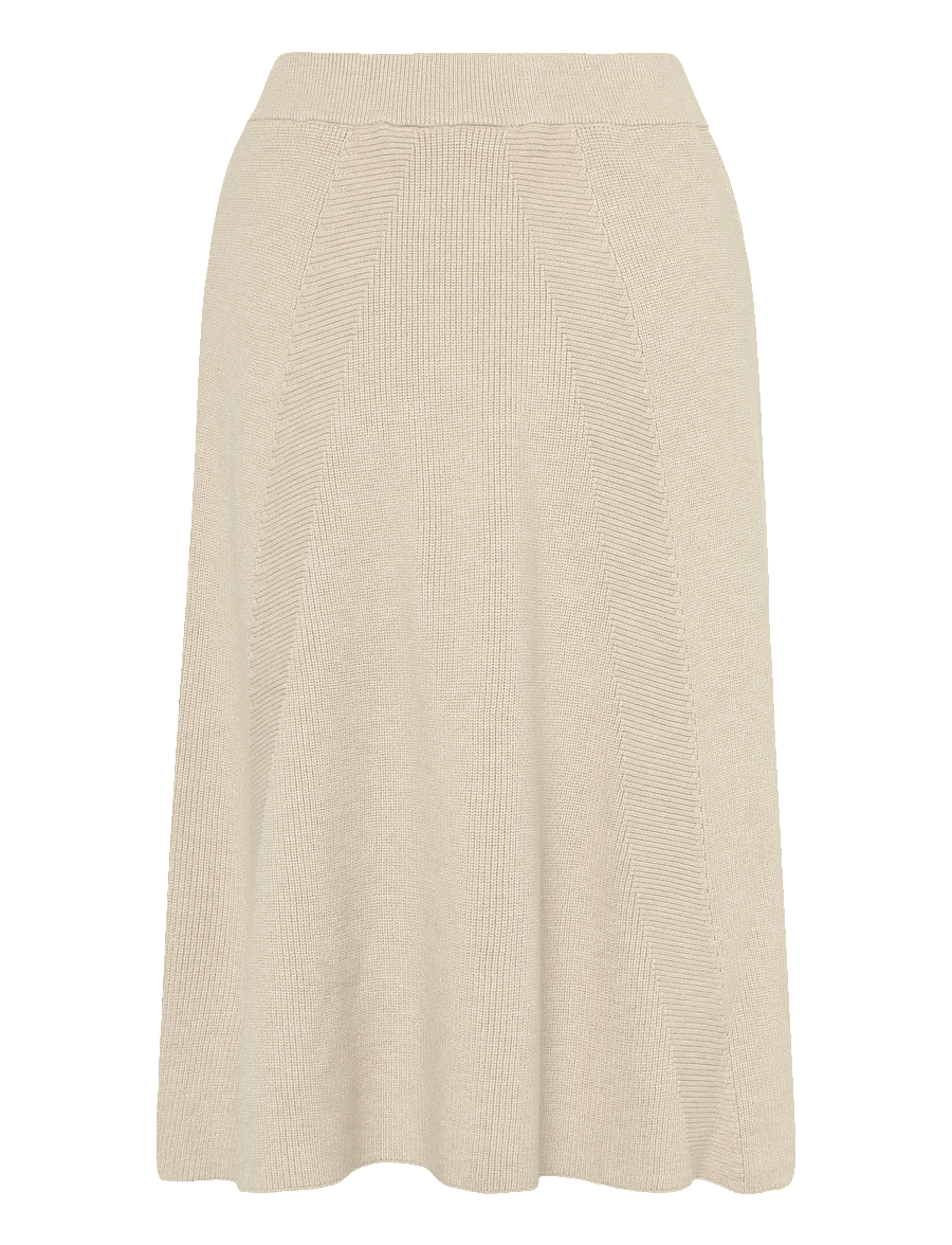 Cream - CRDela Skirt - strickröcke - oat melange - 1