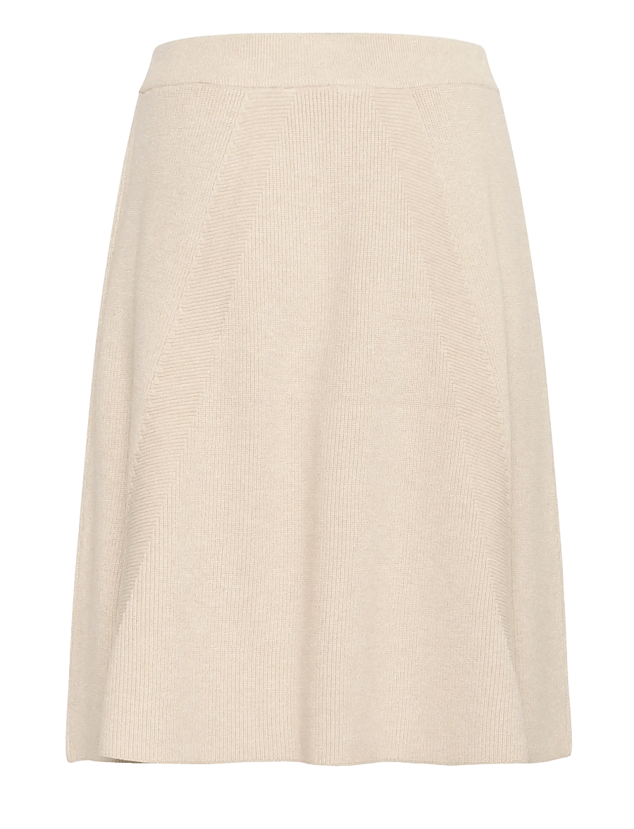 Cream - CRDela Skirt - strickröcke - oat melange - 1