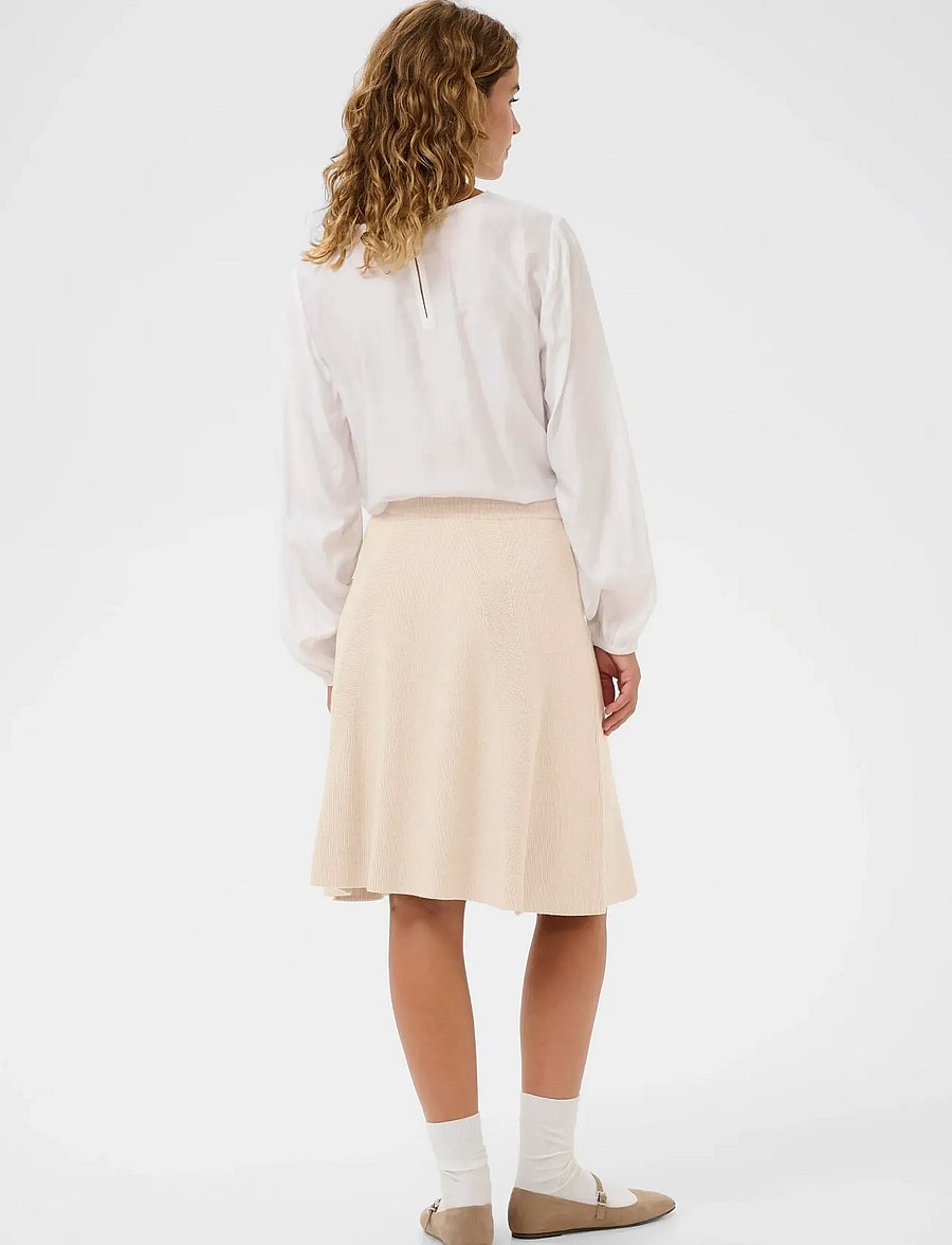Cream - CRDela Skirt - strickröcke - oat melange - 4
