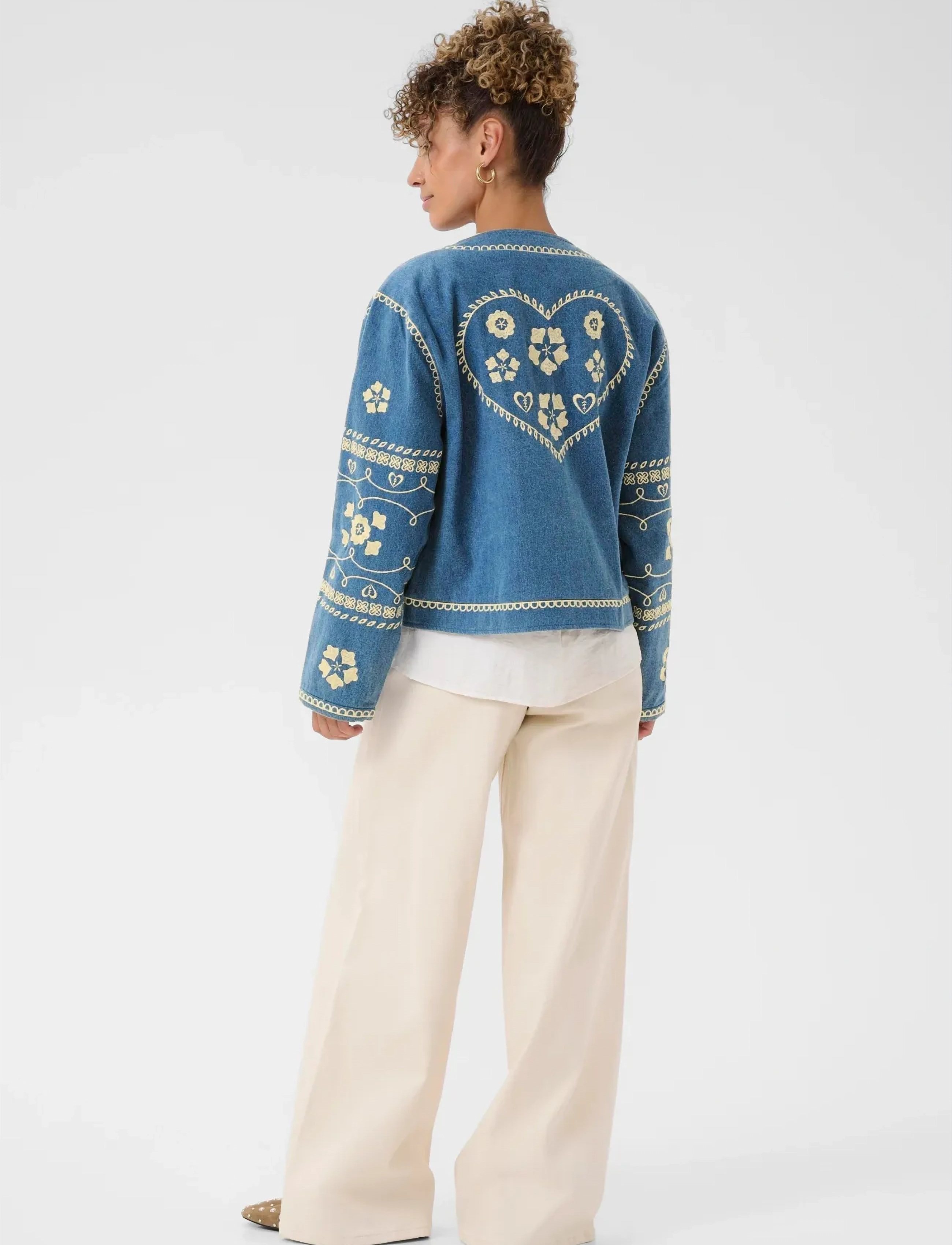 Cream - CRTannie Jacket - portland blue denim - 4
