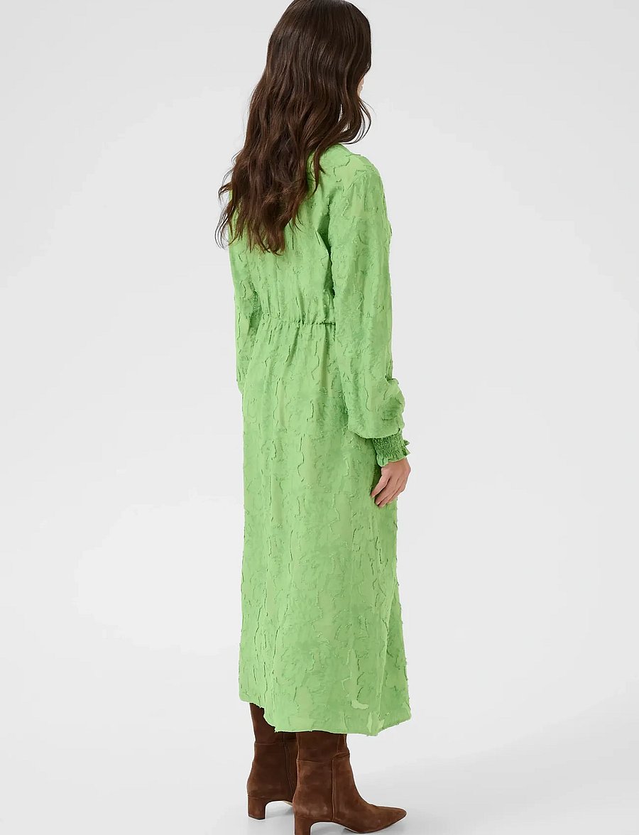 Cream - CRCecilie Dress - midi kleitas - jade green - 3