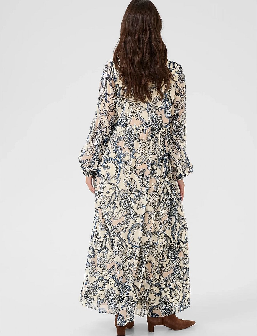 Cream - CRBea Dress - sommarklänningar - cafe paisley print - 3