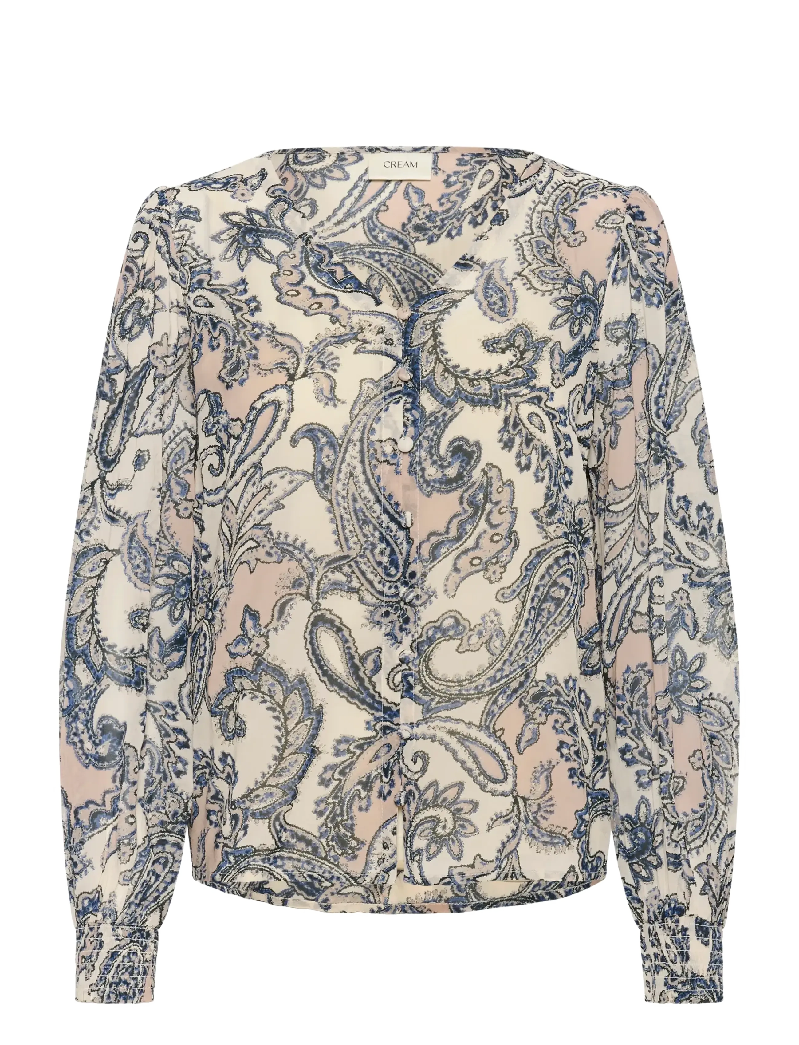 CRBea Blouse - CAFE PAISLEY PRINT
