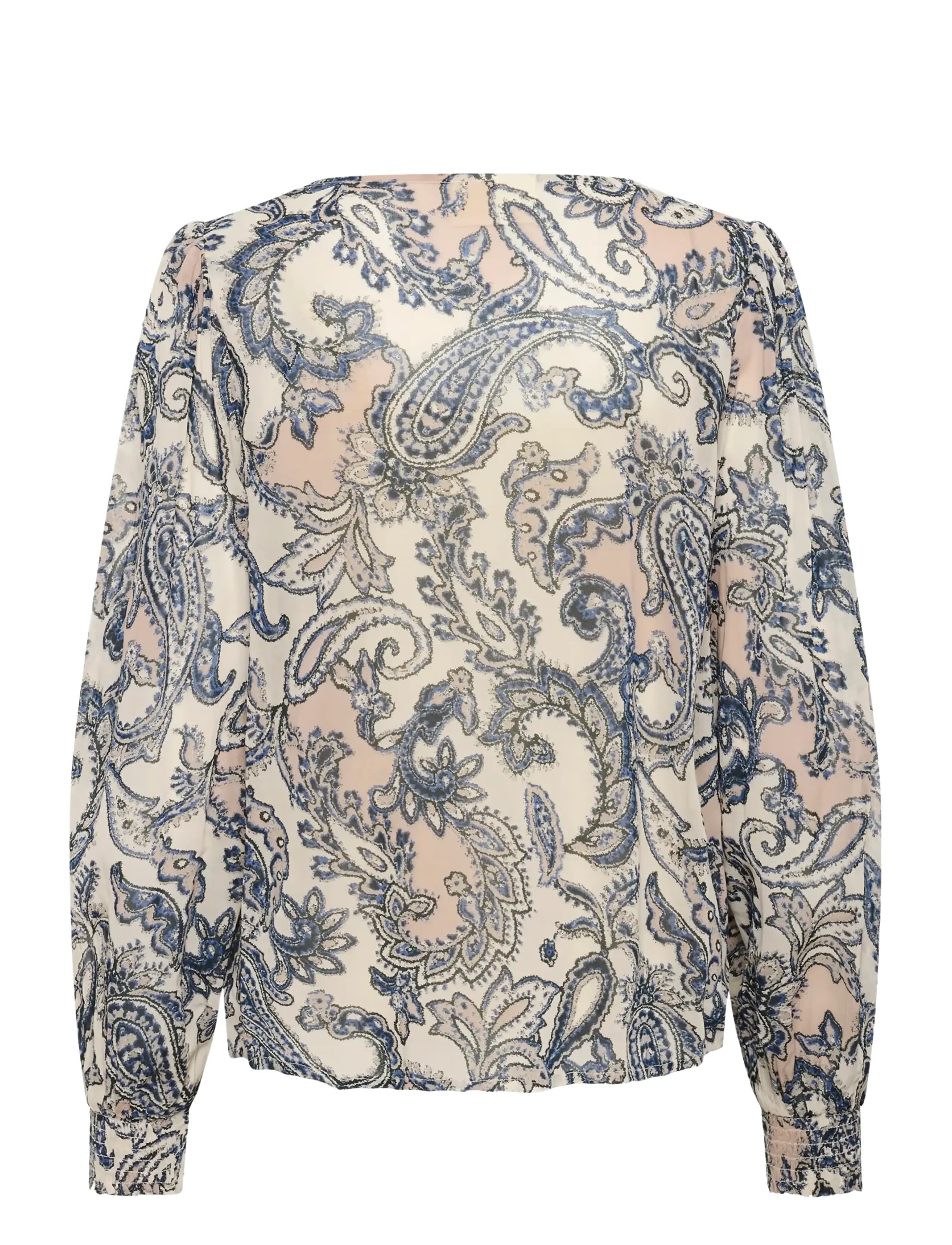 Cream - CRBea Blouse - pikkade varrukatega pluusid - cafe paisley print - 2