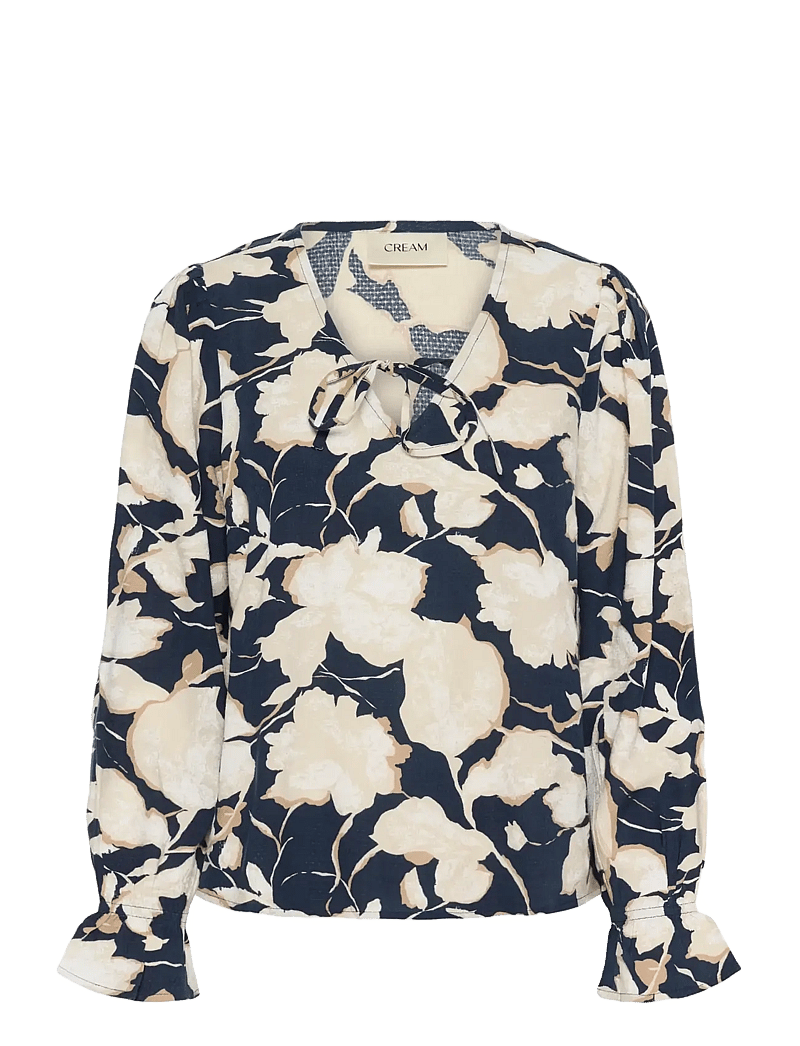 Cream - CRClaire Blouse - navy flower print - 1
