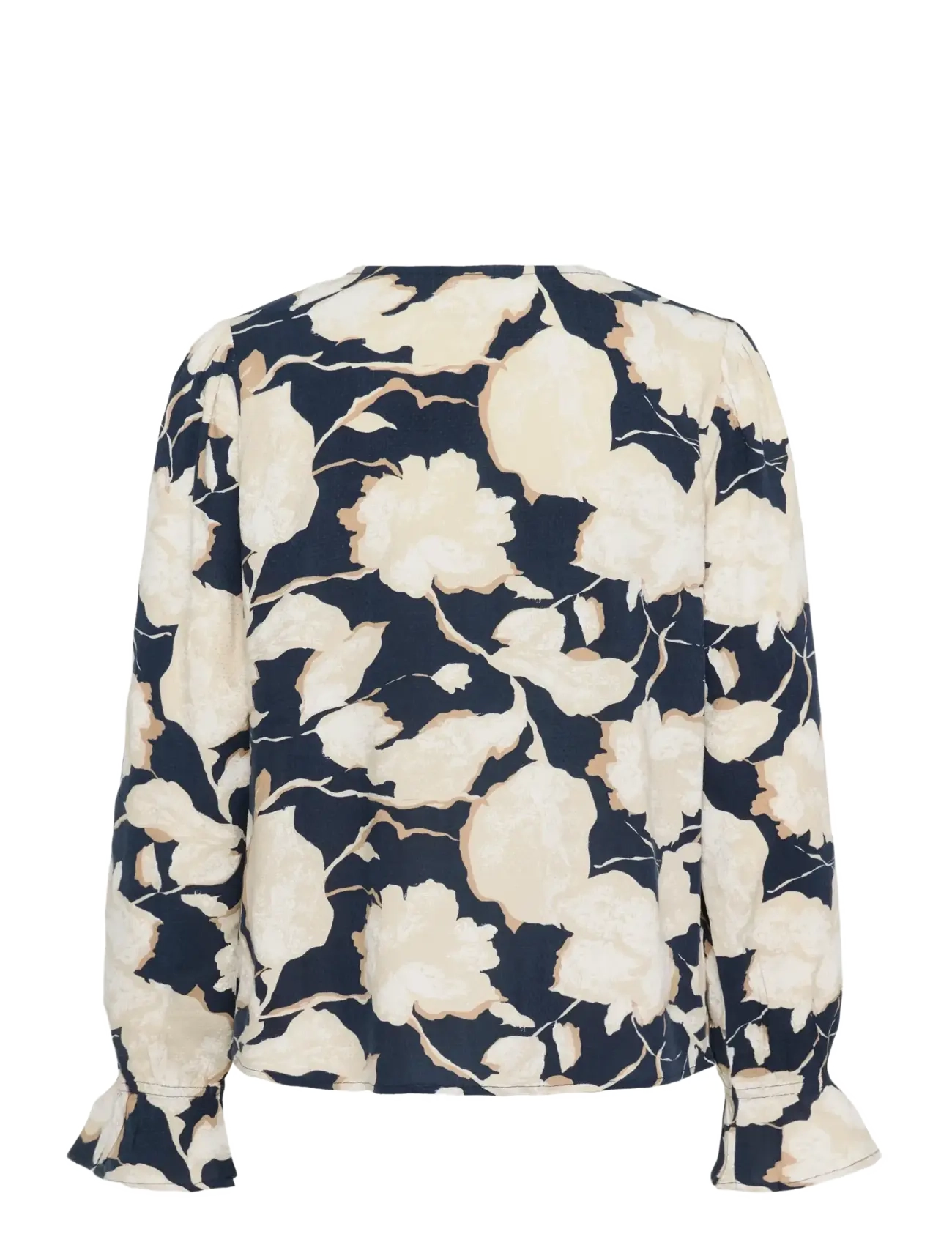 Cream - CRClaire Blouse - langærmede bluser - navy flower print - 2
