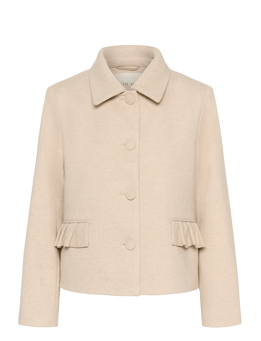 Cream - CRCessie Short Coat - tunna jackor - savannah tan melange - 1