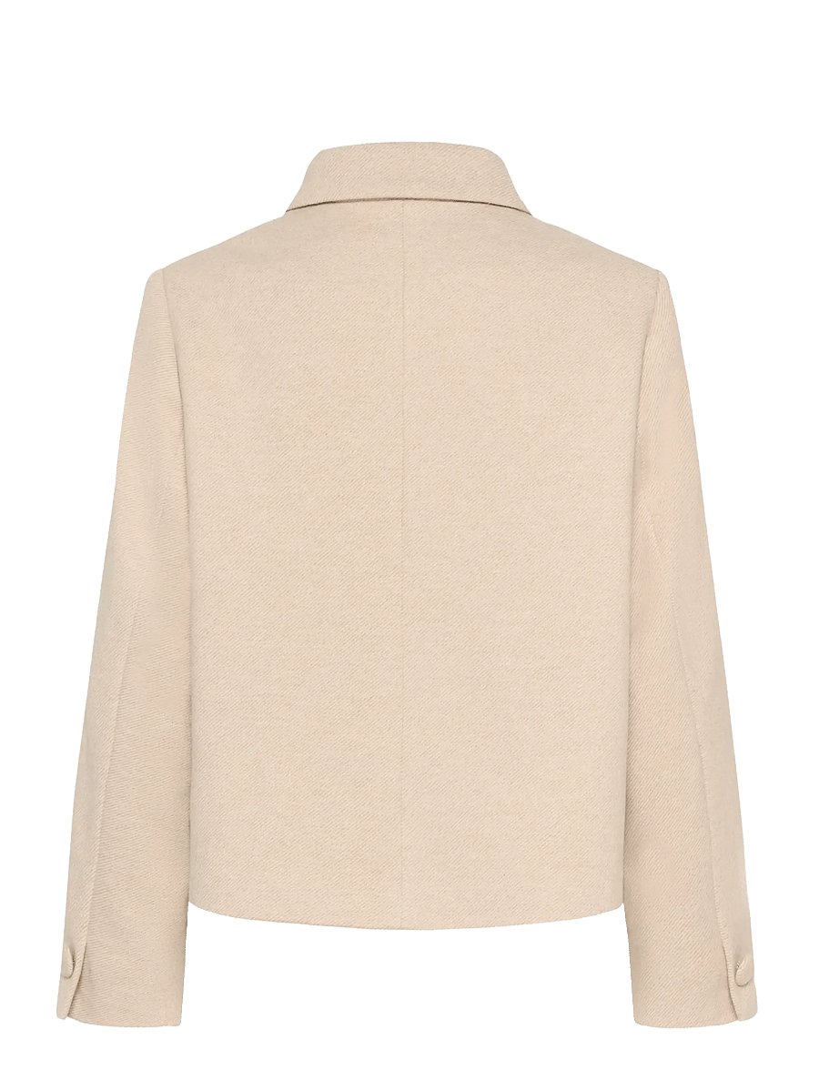Cream - CRCessie Short Coat - tunna jackor - savannah tan melange - 2