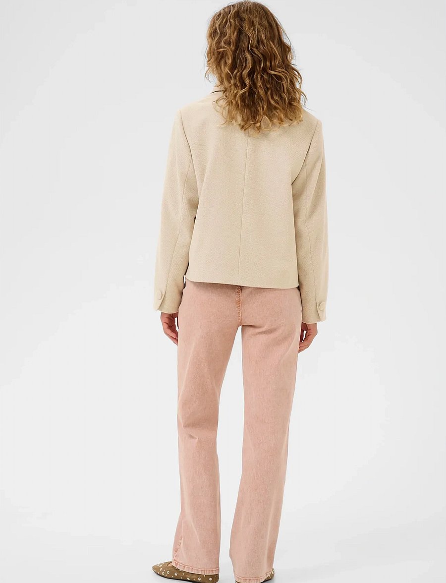 Cream - CRCessie Short Coat - tunna jackor - savannah tan melange - 4
