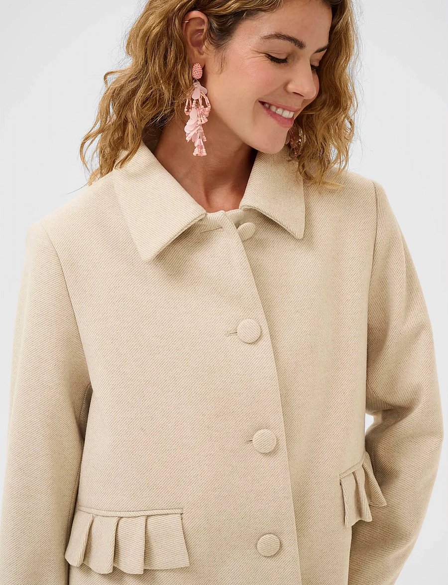 Cream - CRCessie Short Coat - tunna jackor - savannah tan melange - 5