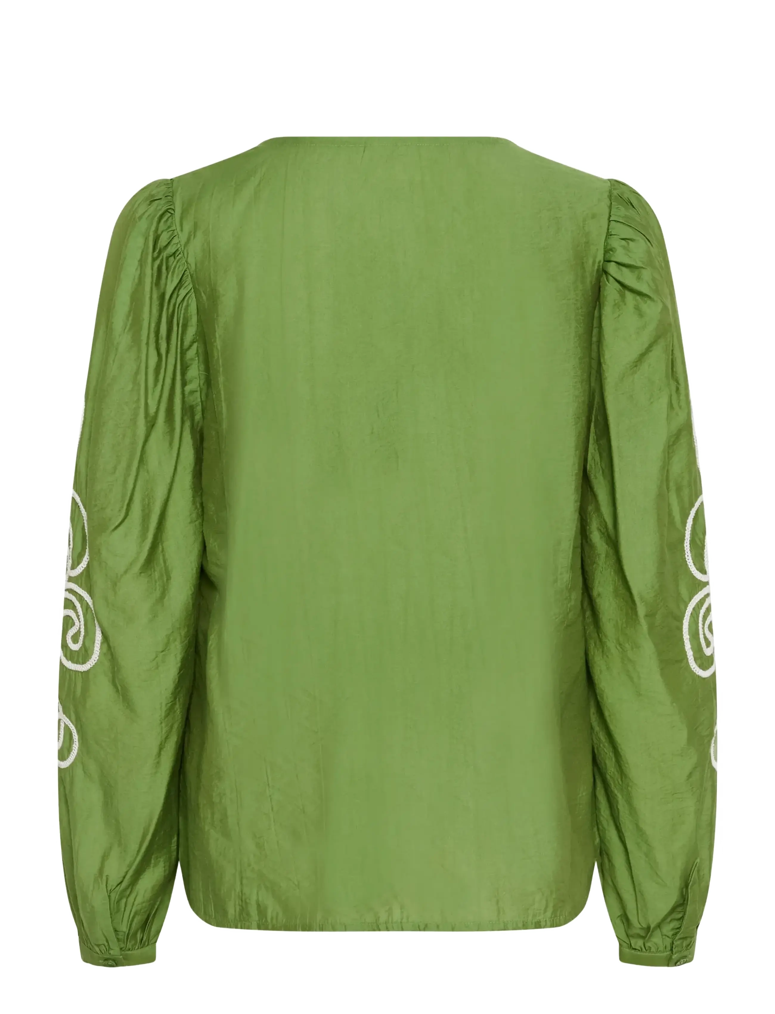 Cream - CRDanielle Blouse - langærmede bluser - jade green - 1