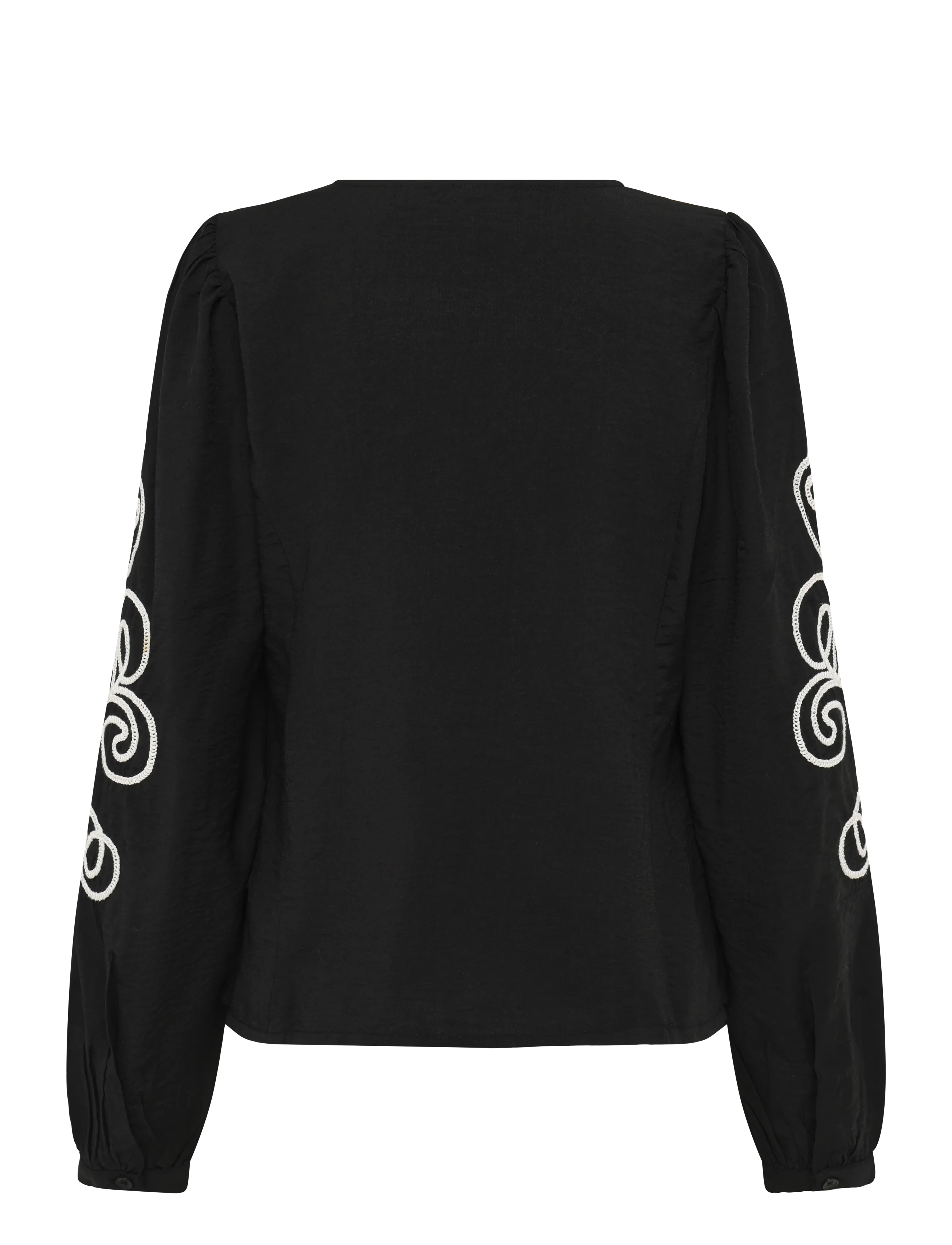 Cream - CRDanielle Blouse - langärmlige blusen - pitch black - 1