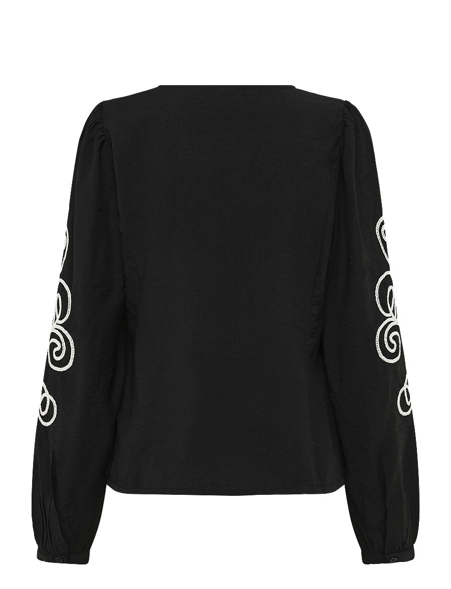Cream - CRDanielle Blouse - langærmede bluser - pitch black - 1