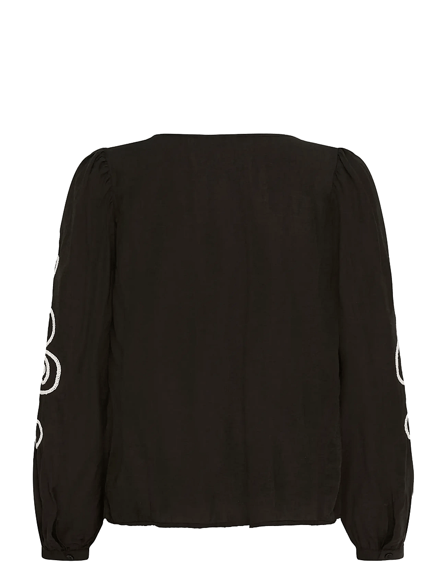 Cream - CRDanielle Blouse - palaidinės ilgomis rankovėmis - pitch black - 1