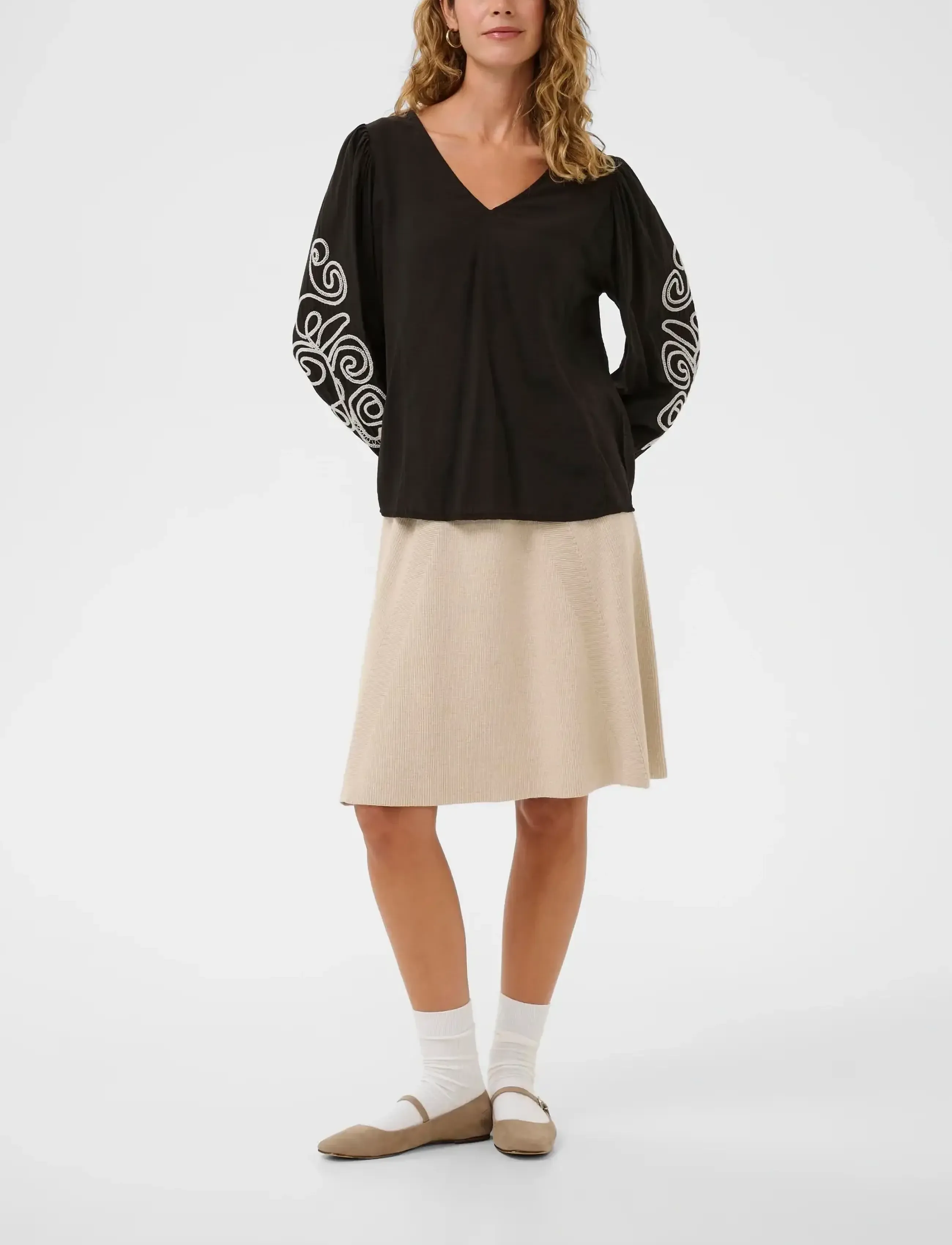 Cream - CRDanielle Blouse - langærmede bluser - pitch black - 3