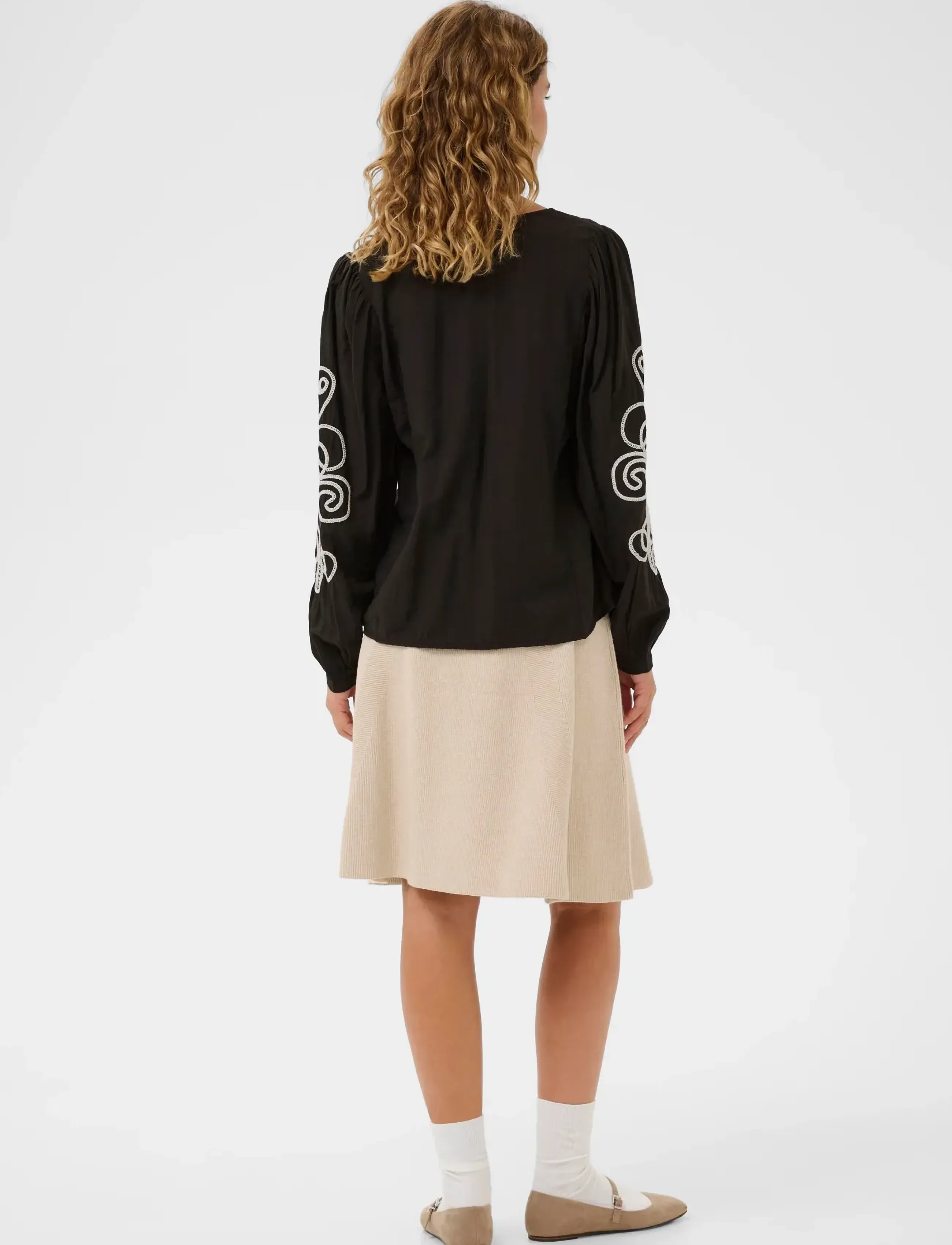 Cream - CRDanielle Blouse - langærmede bluser - pitch black - 4