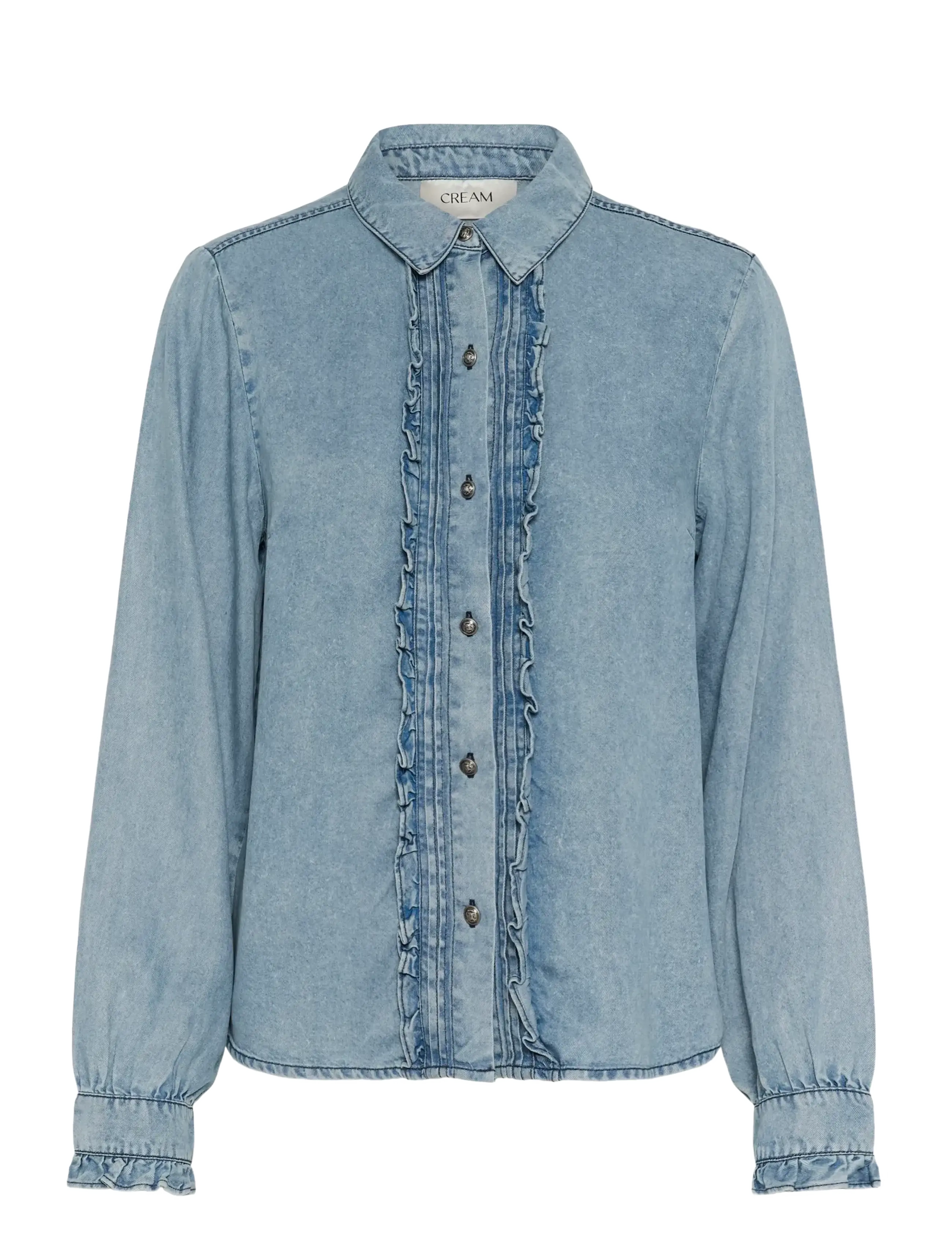 Cream CREllie Blouse - Tøj - SEATTLE MID BLU DENIM / blue