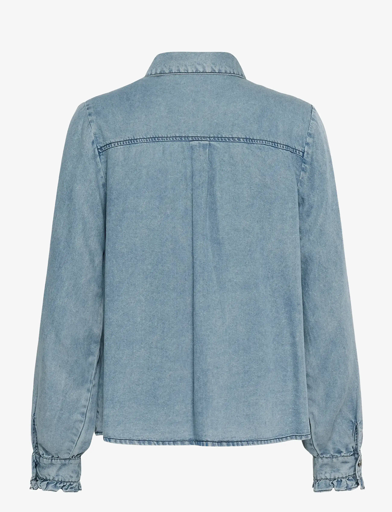 Cream - CREllie Blouse - jeanshemden - seattle mid blu denim - 2