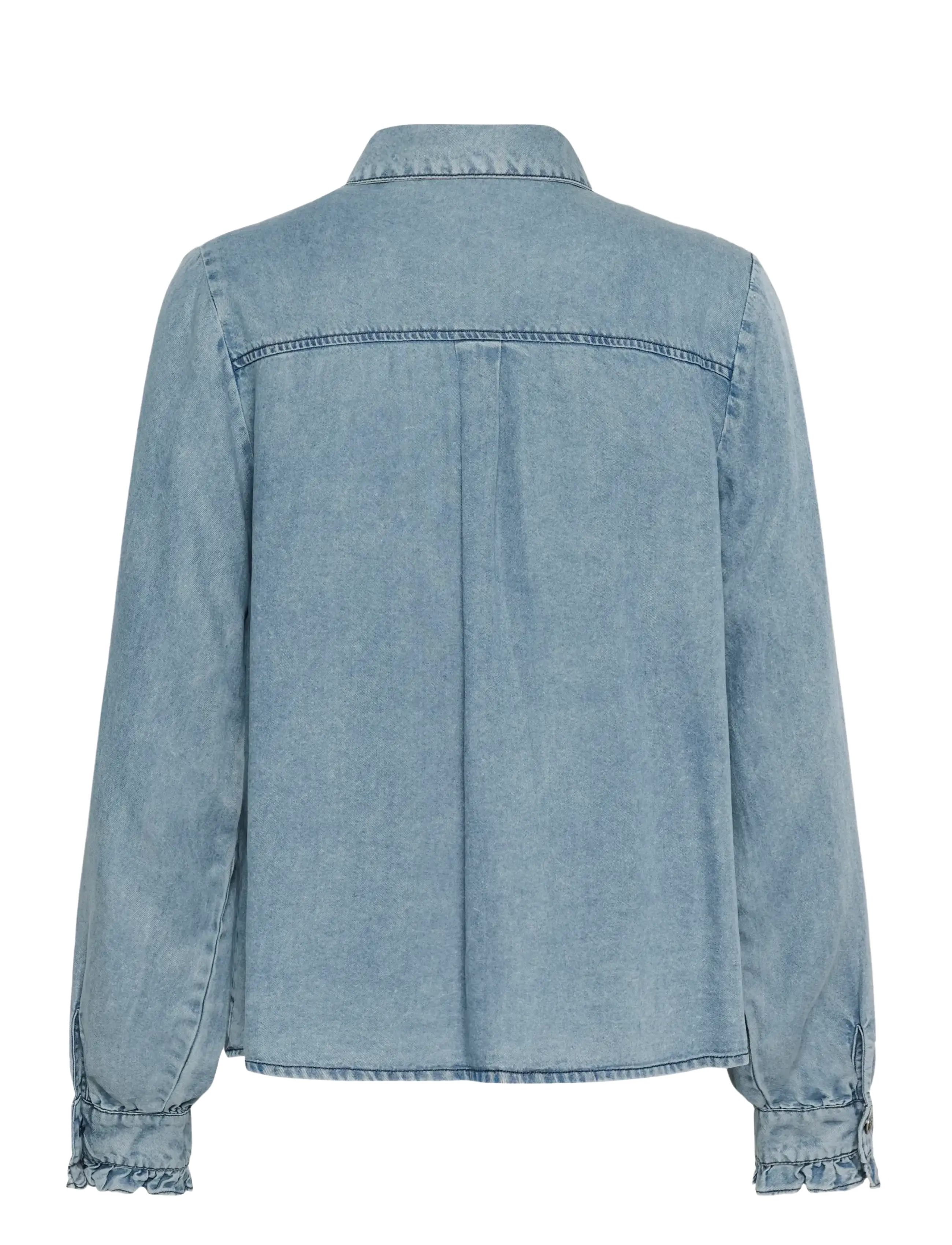 Cream - CREllie Blouse - jeanshemden - seattle mid blu denim - 2