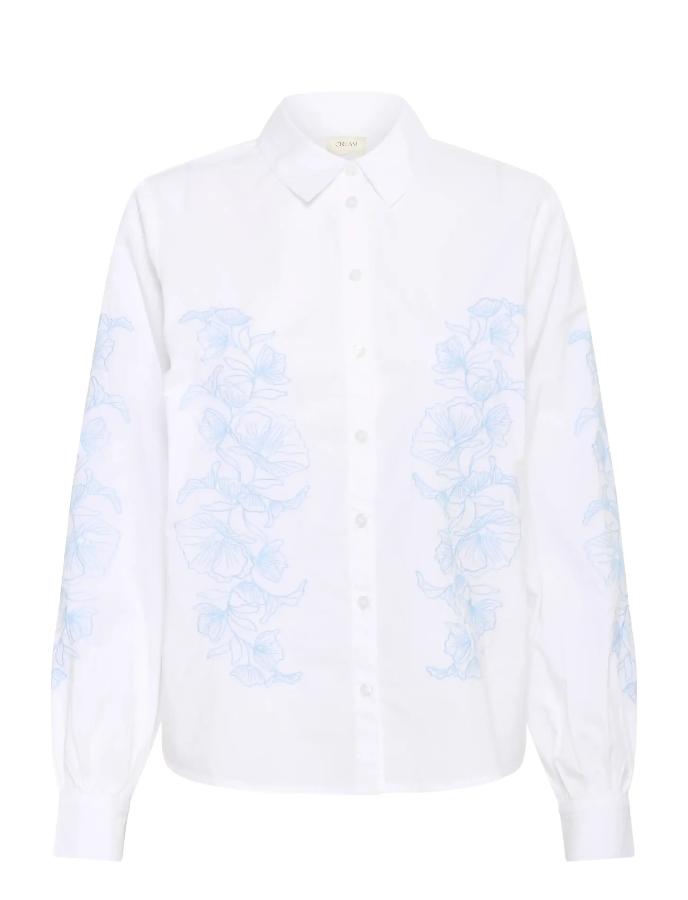 Cream - CRJolene Shirt - krekli ar garām piedurknēm - snow white - 1