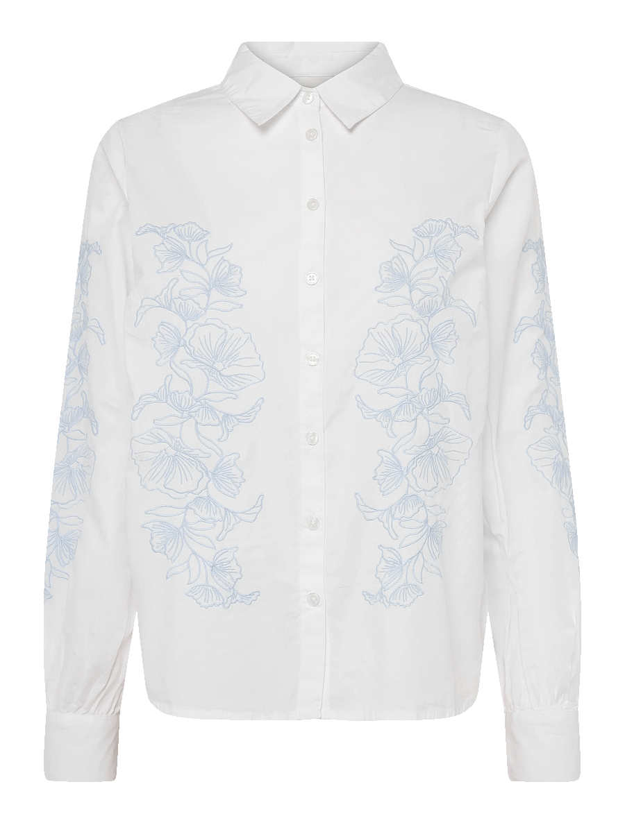 Cream - CRJolene Shirt - langärmlige hemden - snow white - 1