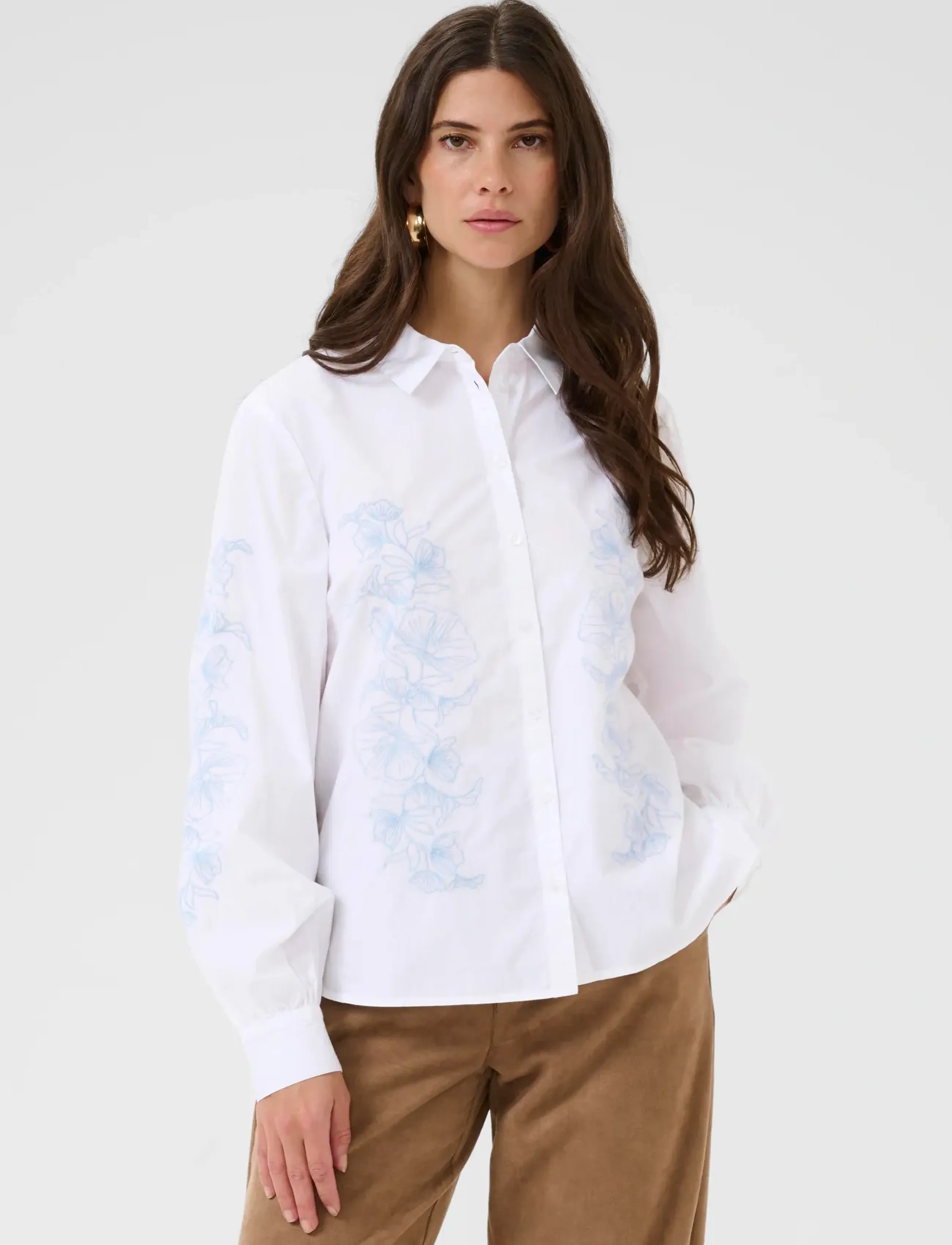 Cream Crjolene Shirt, 38, Shirts, Weiß - Long-sleeved, Frauen
