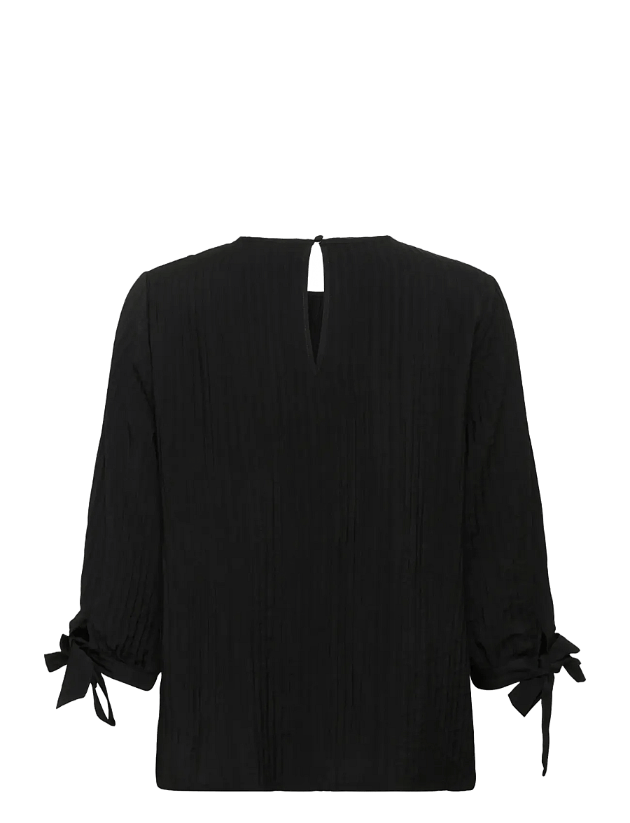 Cream - CRSophie Blouse - pitkähihaiset puserot - pitch black - 1