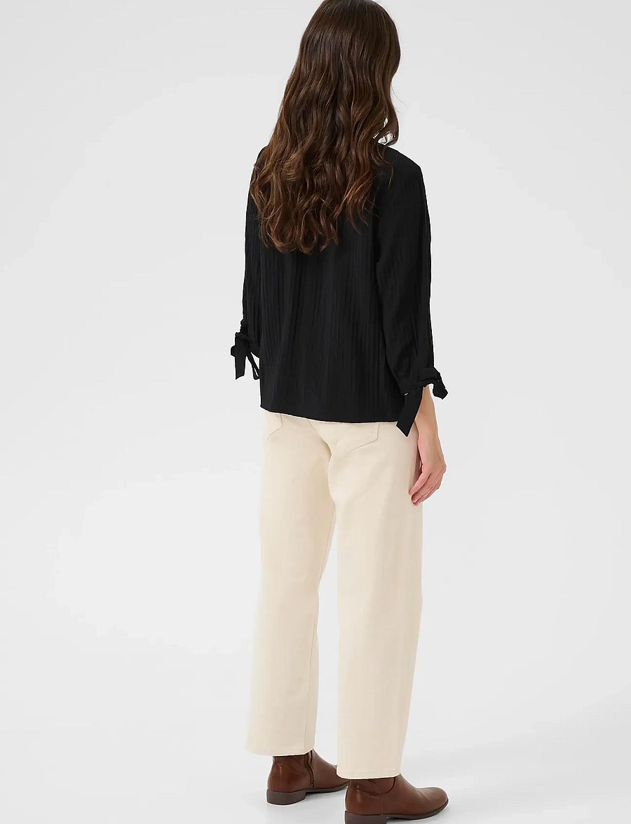 Cream - CRSophie Blouse - pitkähihaiset puserot - pitch black - 4