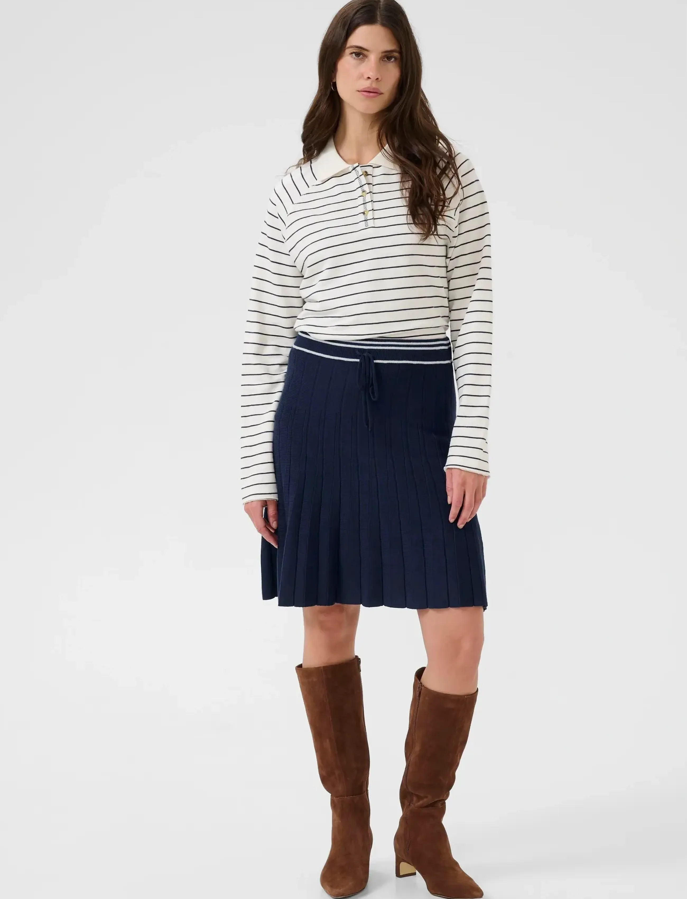 Cream - CRVillea Skirt - navy blazer - 3