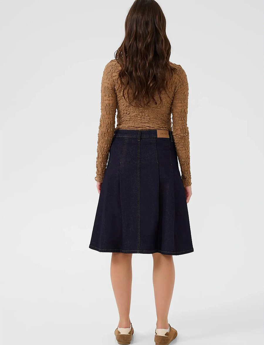 Cream - CRRin Denim Skirt - teksaseelikud - kalispell rinse blue denim - 4