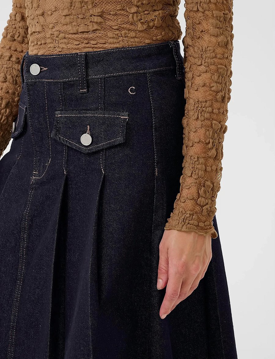 Cream - CRRin Denim Skirt - teksaseelikud - kalispell rinse blue denim - 5