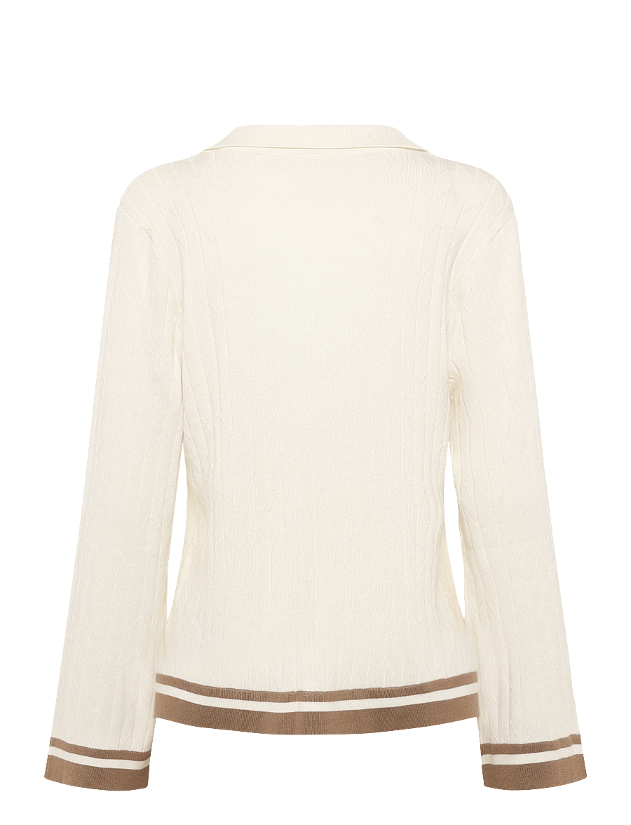 Cream - CRVillea Polo - pullover - whisper white - 1
