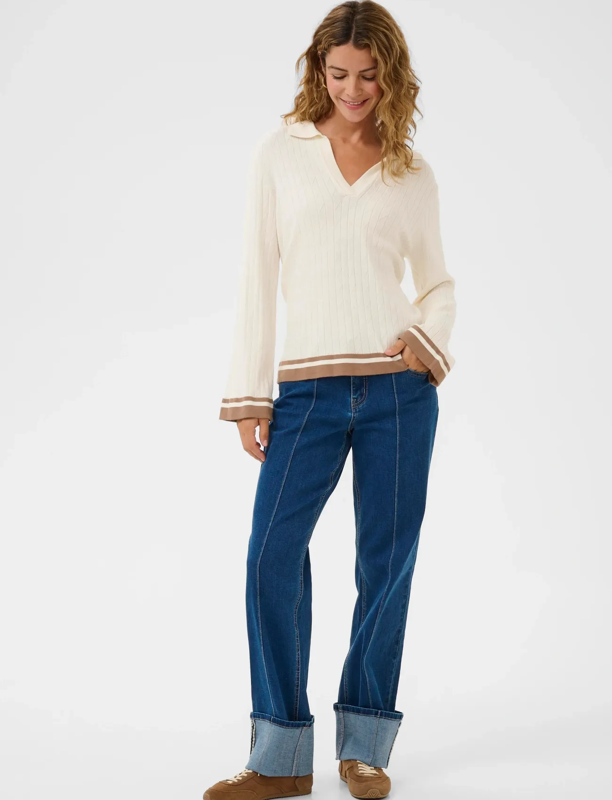 Cream - CRVillea Polo - tröjor - whisper white - 3