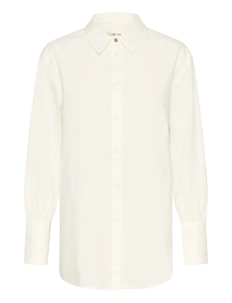 Cream - CRAlison Shirt - pikkade varrukatega särgid - snow white - 0