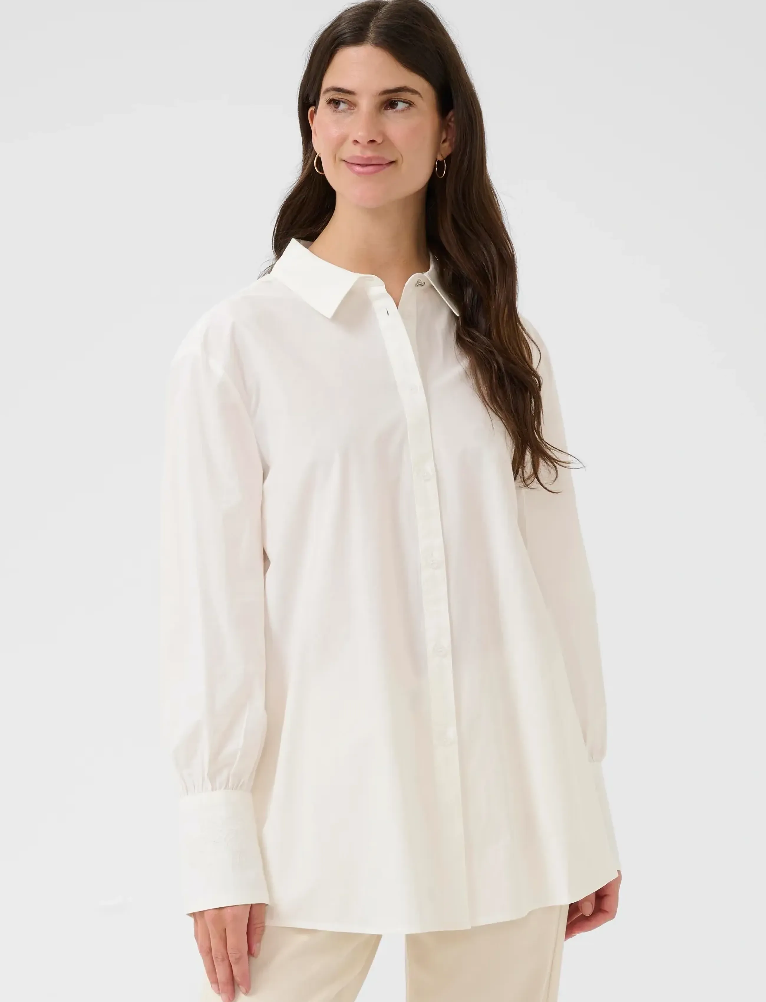 Cream - CRAlison Shirt - langærmede skjorter - snow white - 2