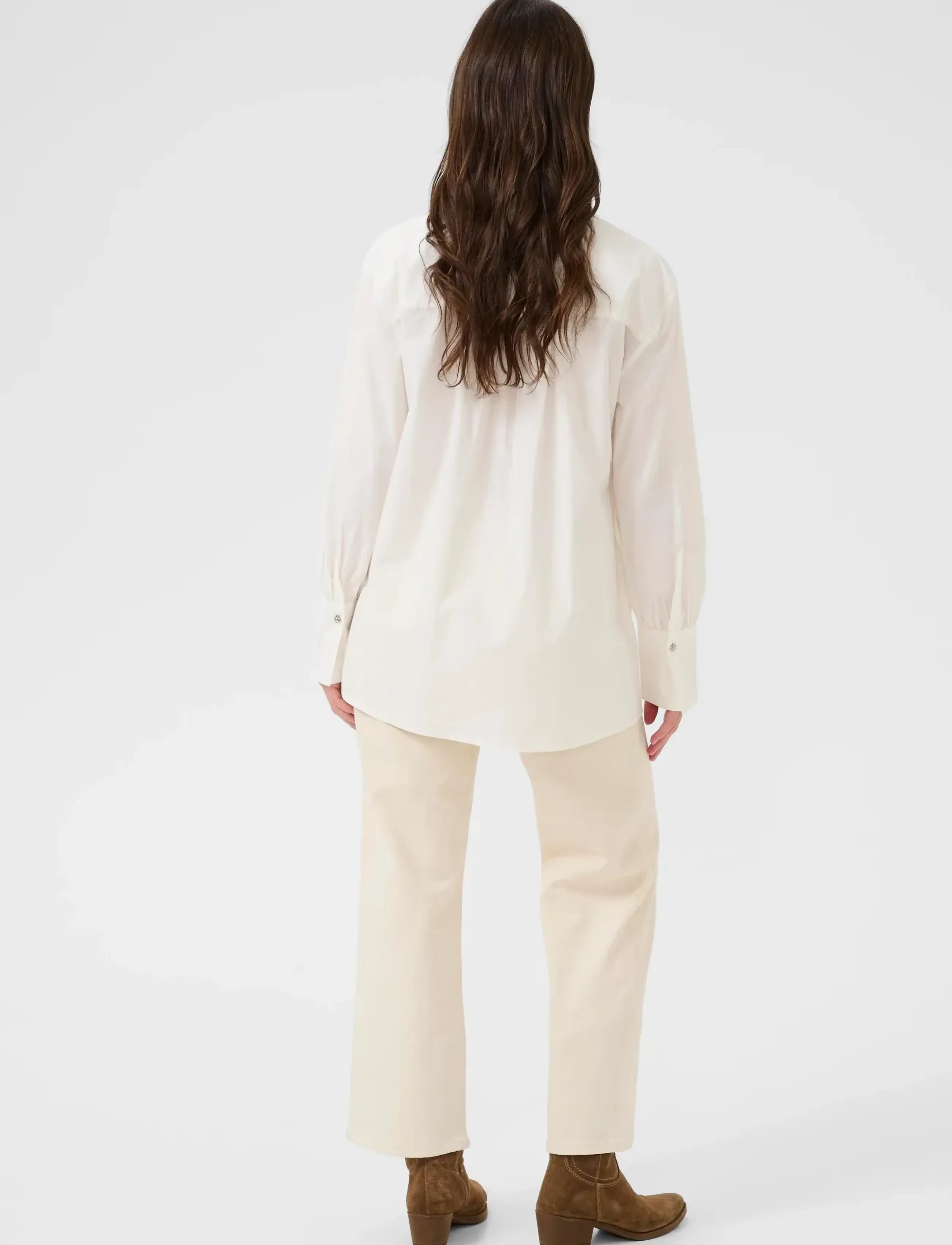 Cream - CRAlison Shirt - langærmede skjorter - snow white - 4