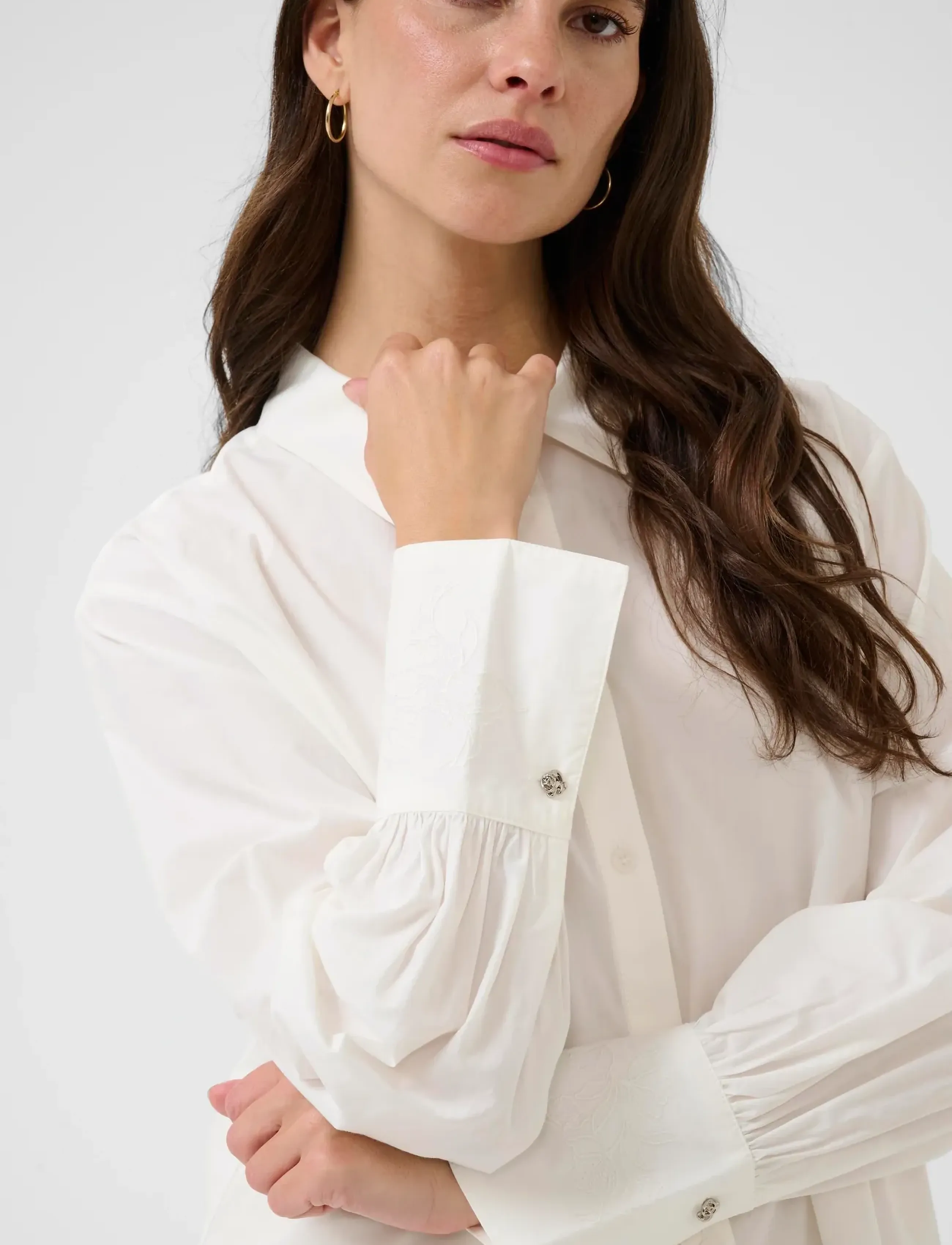 Cream - CRAlison Shirt - langærmede skjorter - snow white - 5