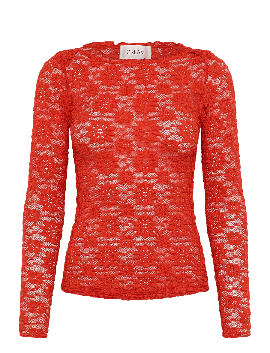 Cream - CRMaddie Blouse - langärmelige blusen - paprika - 0