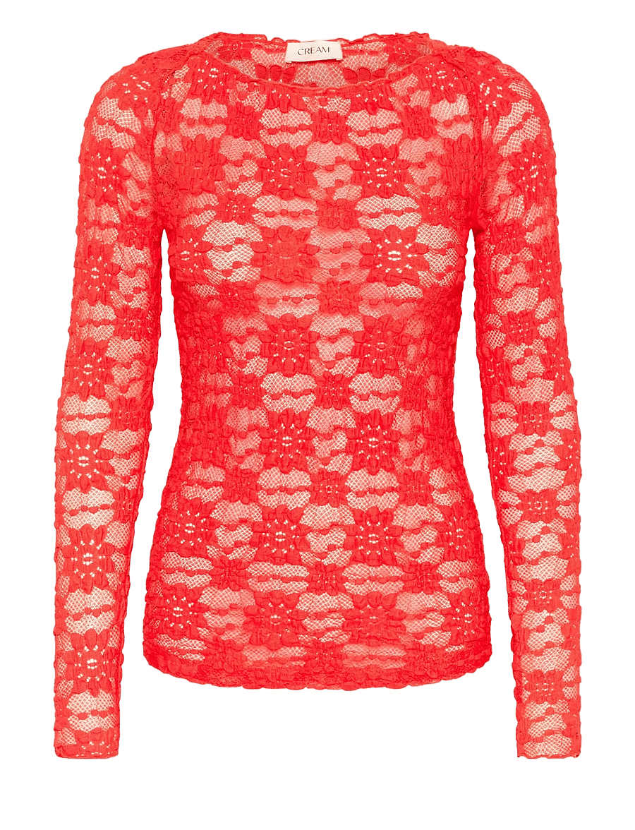 Cream - CRMaddie Blouse - langärmelige blusen - paprika - 0