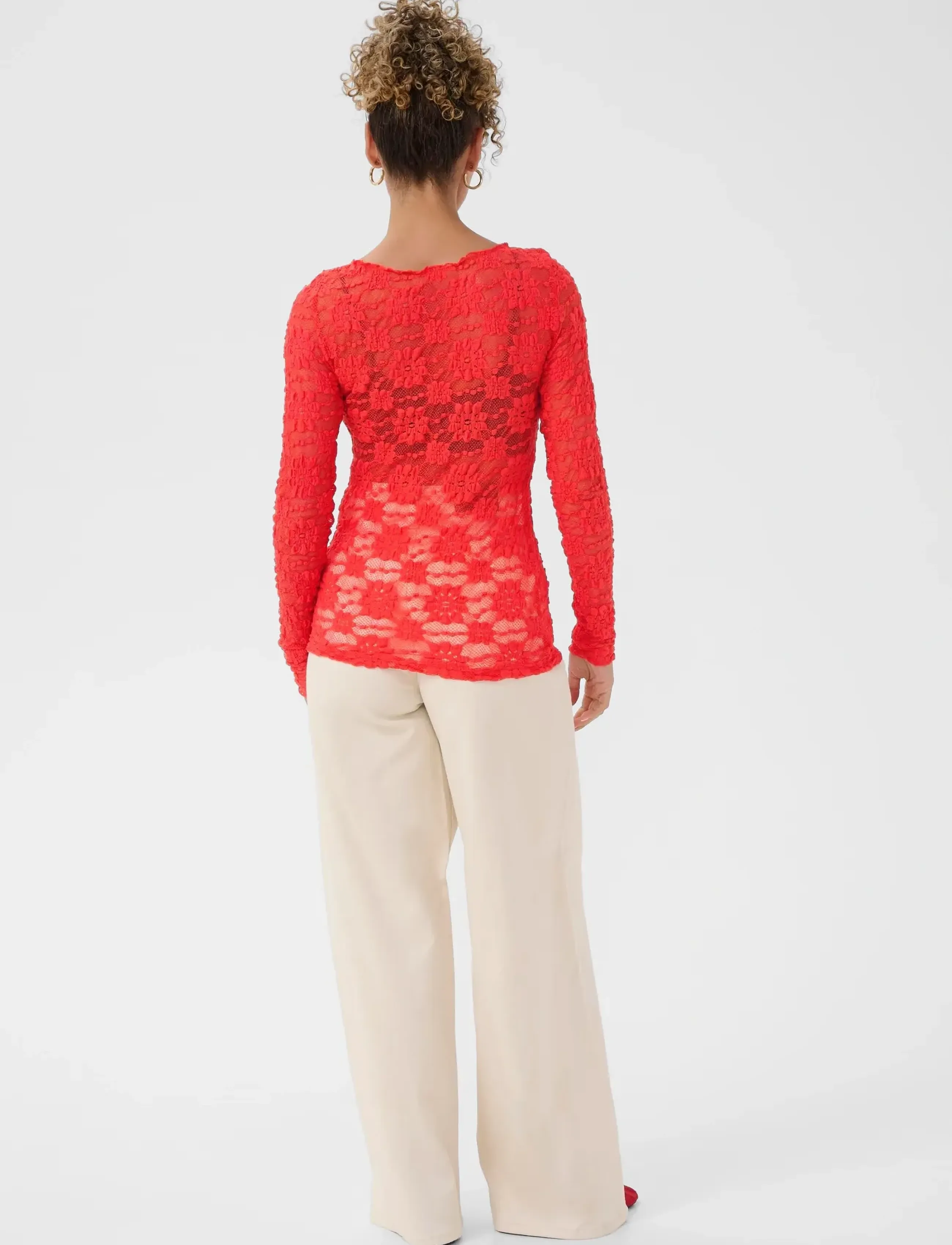 Cream - CRMaddie Blouse - langærmede bluser - paprika - 4