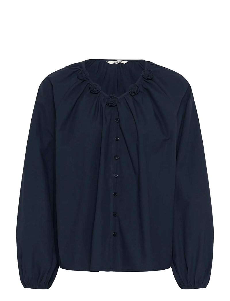 Cream - CRIsabelle Blouse - langærmede bluser - navy blazer - 1