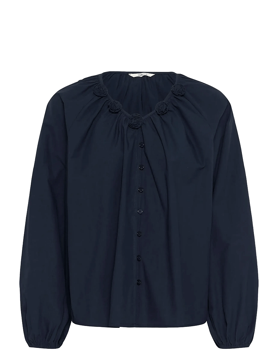 Cream - CRIsabelle Blouse - bluzki z długimi rękawami - navy blazer - 1
