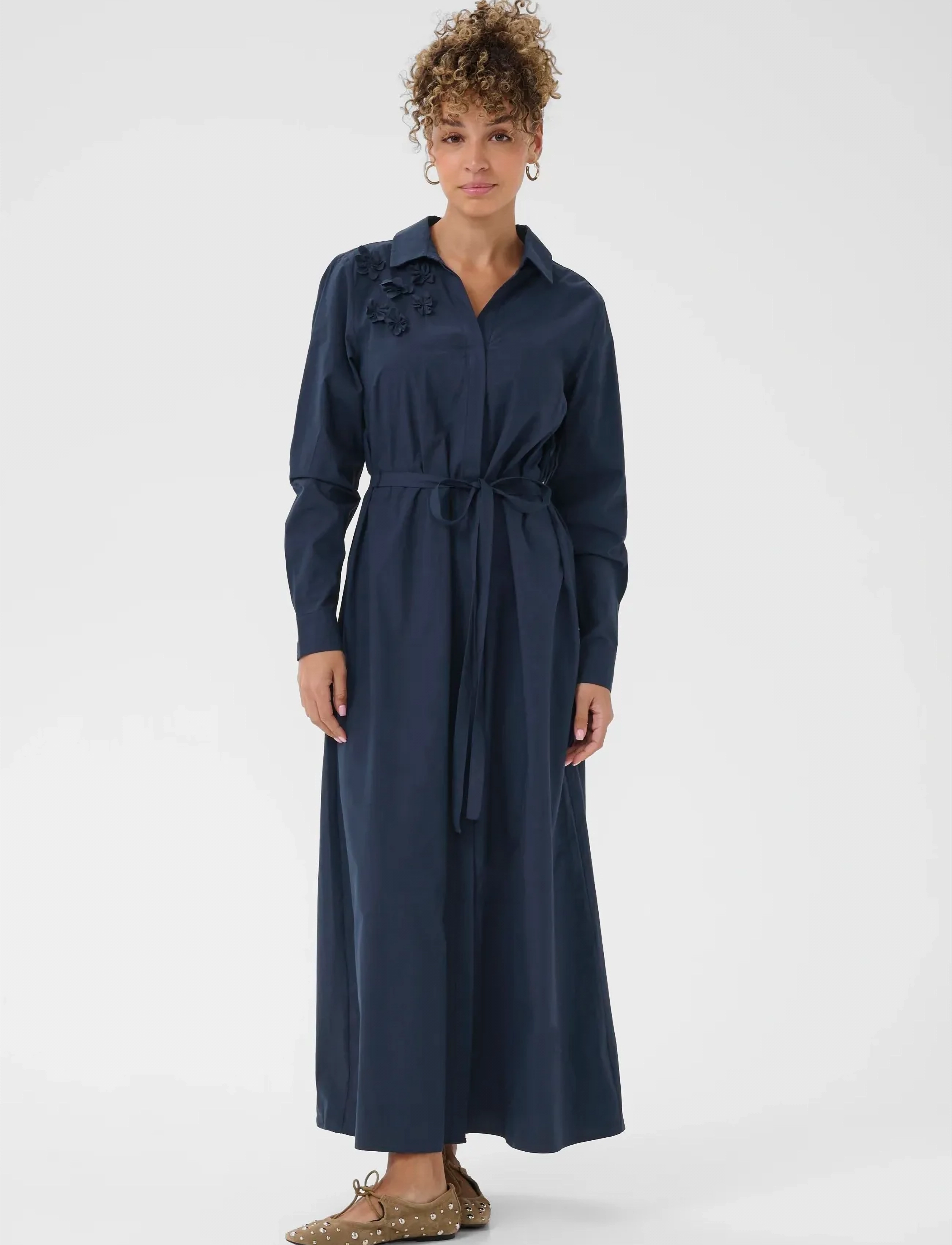 Cream Crisabelle Shirt Dress, 40, Dresses, Marineblau - Frauen