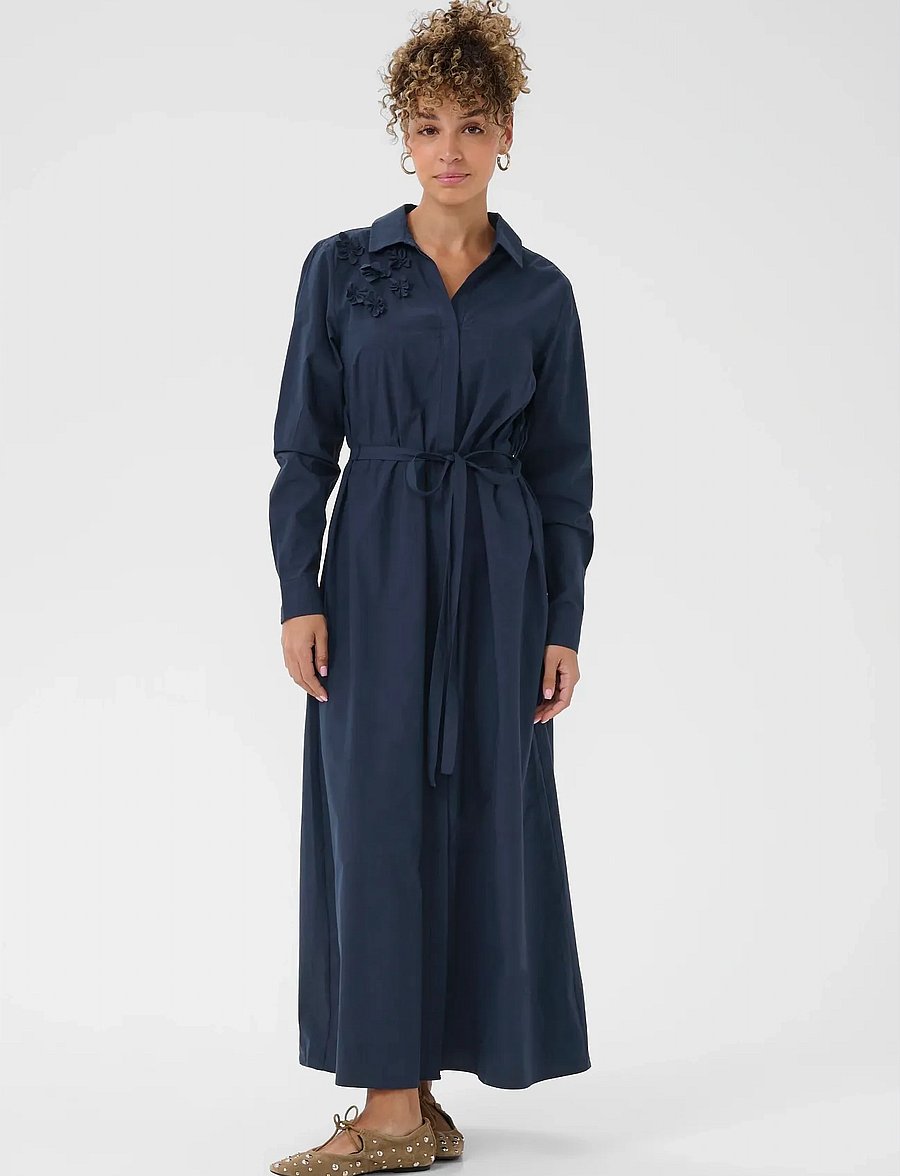 Cream - CRIsabelle Shirt Dress - skjortklänningar - navy blazer - 0