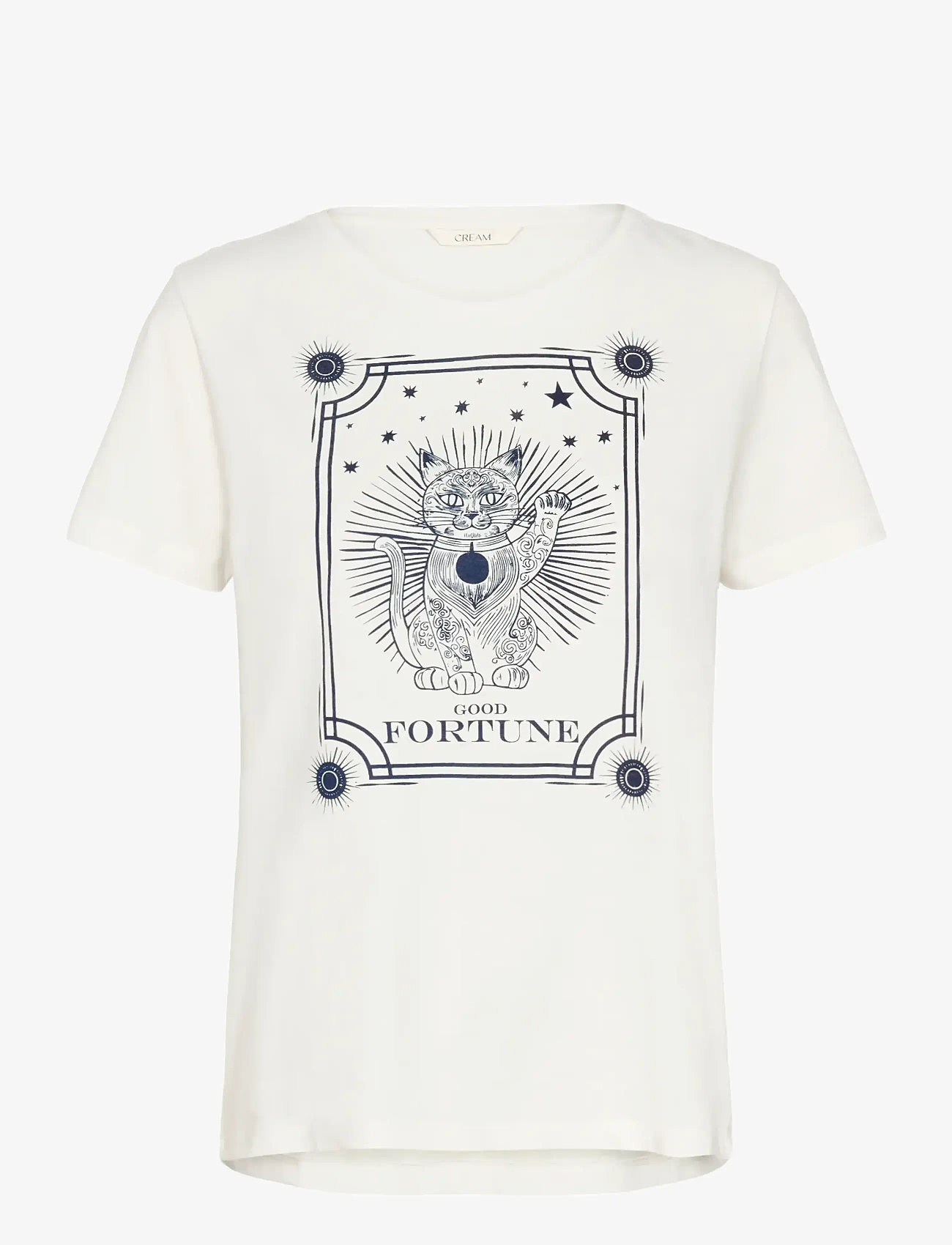 Cream - CRNikita T-Shirt - t-shirts - navy fortune cat - 1
