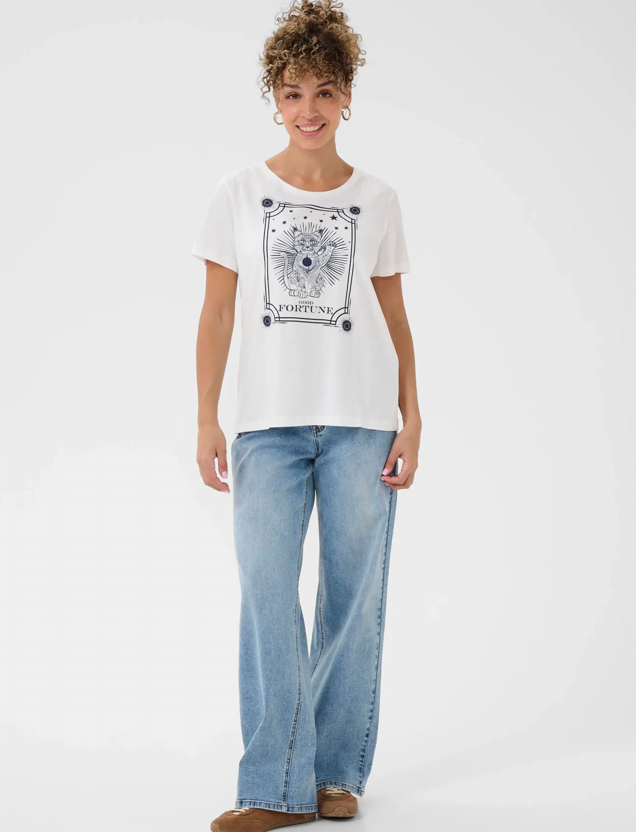 Cream - CRNikita T-Shirt - t-shirts - navy fortune cat - 3